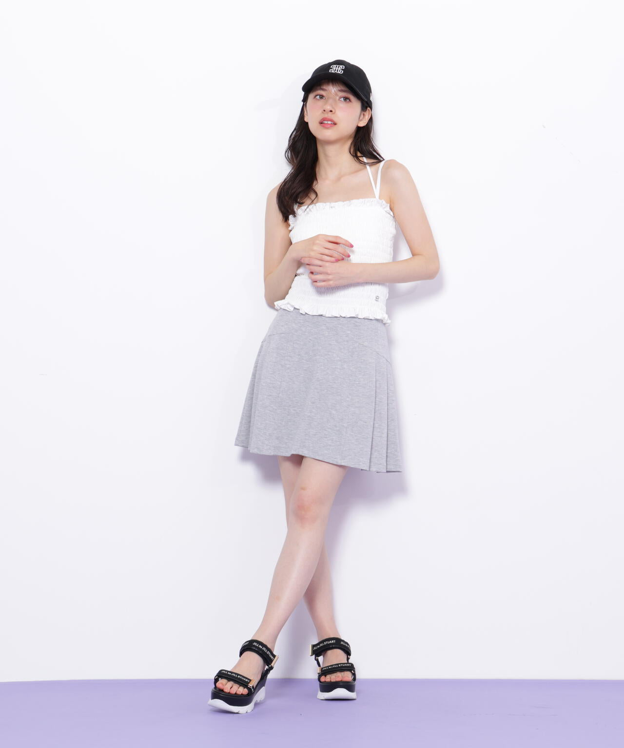 シャーリングキャミソール