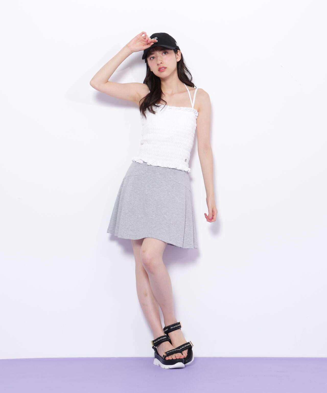 シャーリングキャミソール