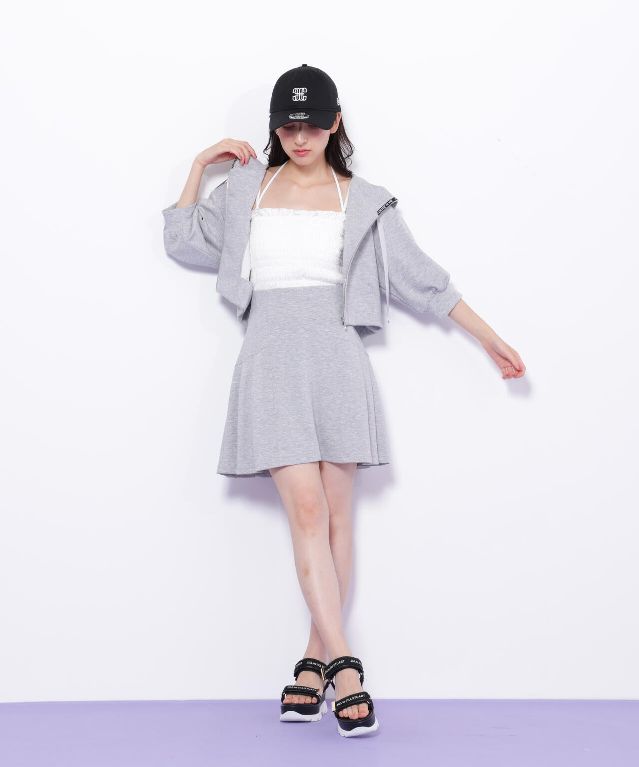 シャーリングキャミソール