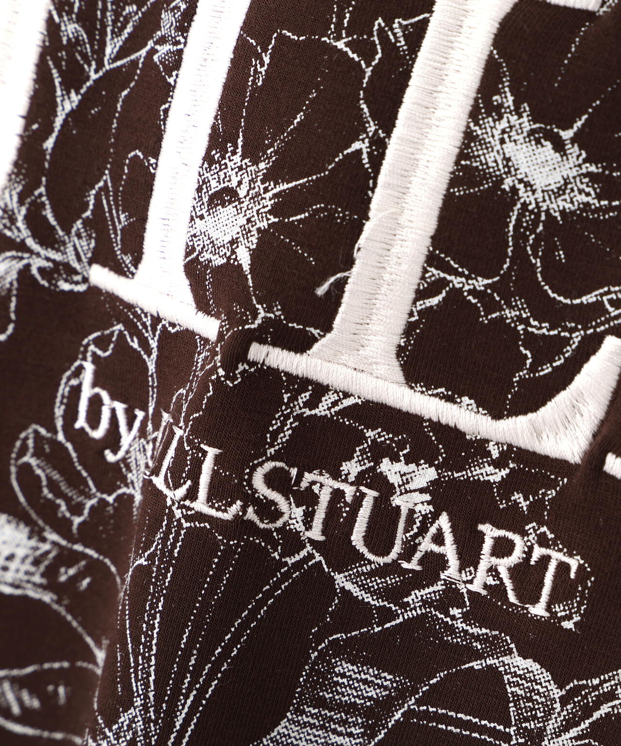 リボンブーケロゴ刺繍スウェット