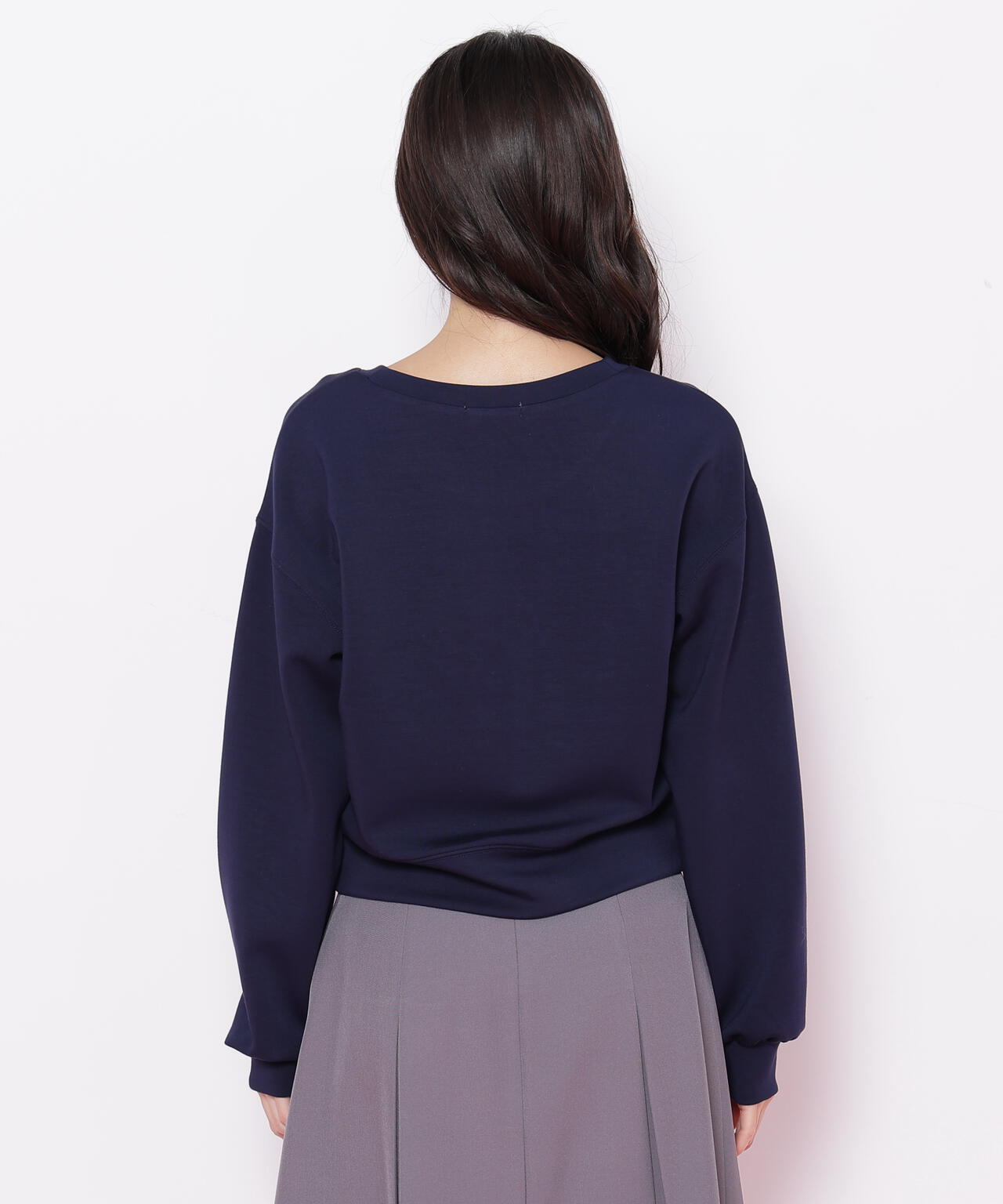 リボンブーケロゴ刺繍スウェット