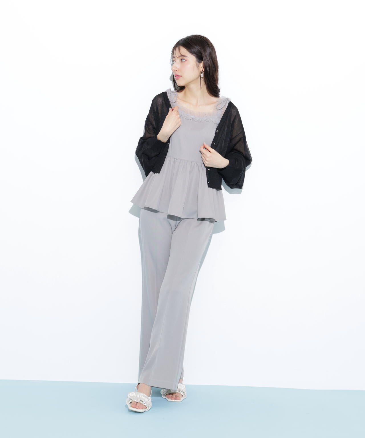 シャイニーシアーカーディガン