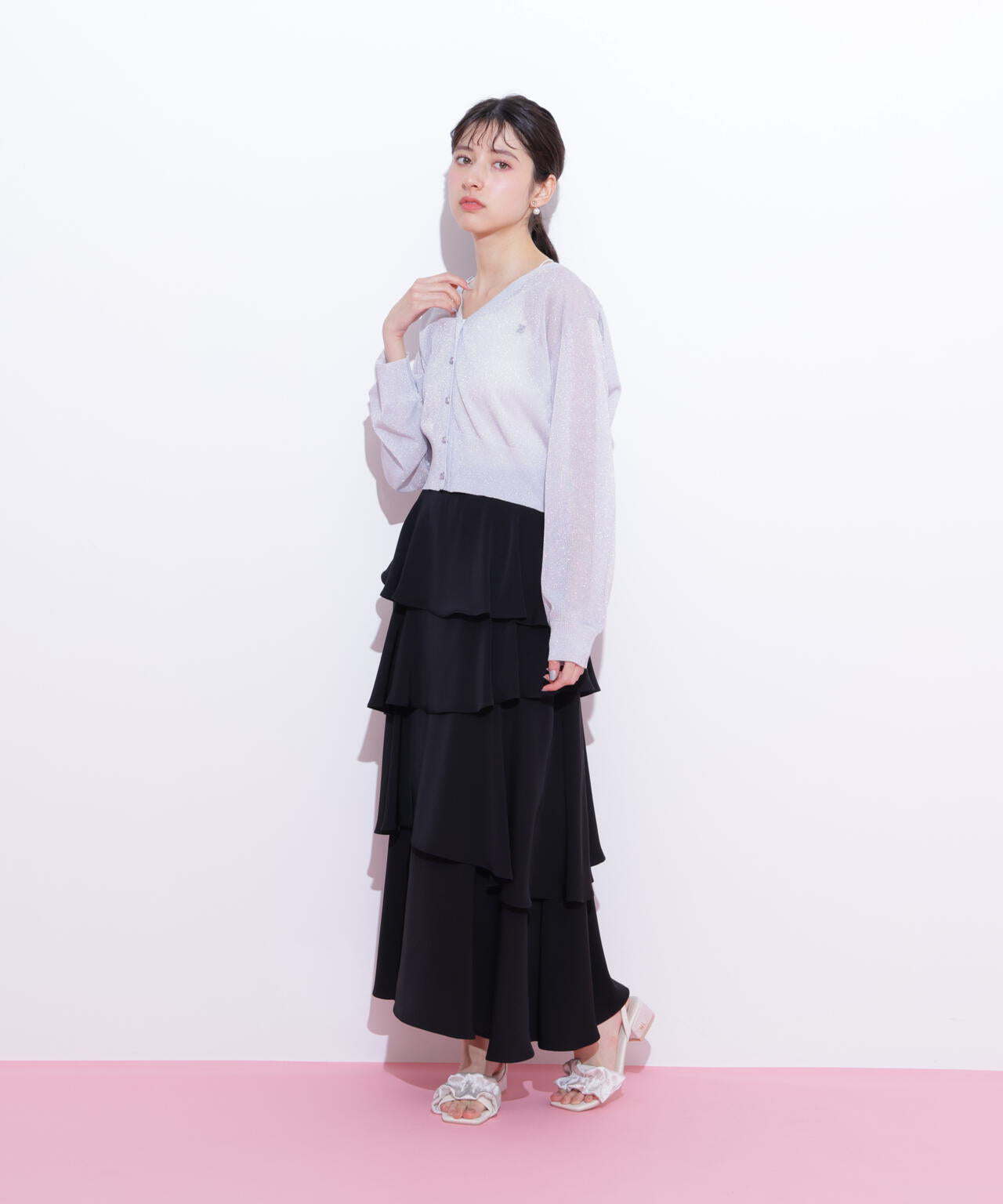 シャイニーシアーカーディガン