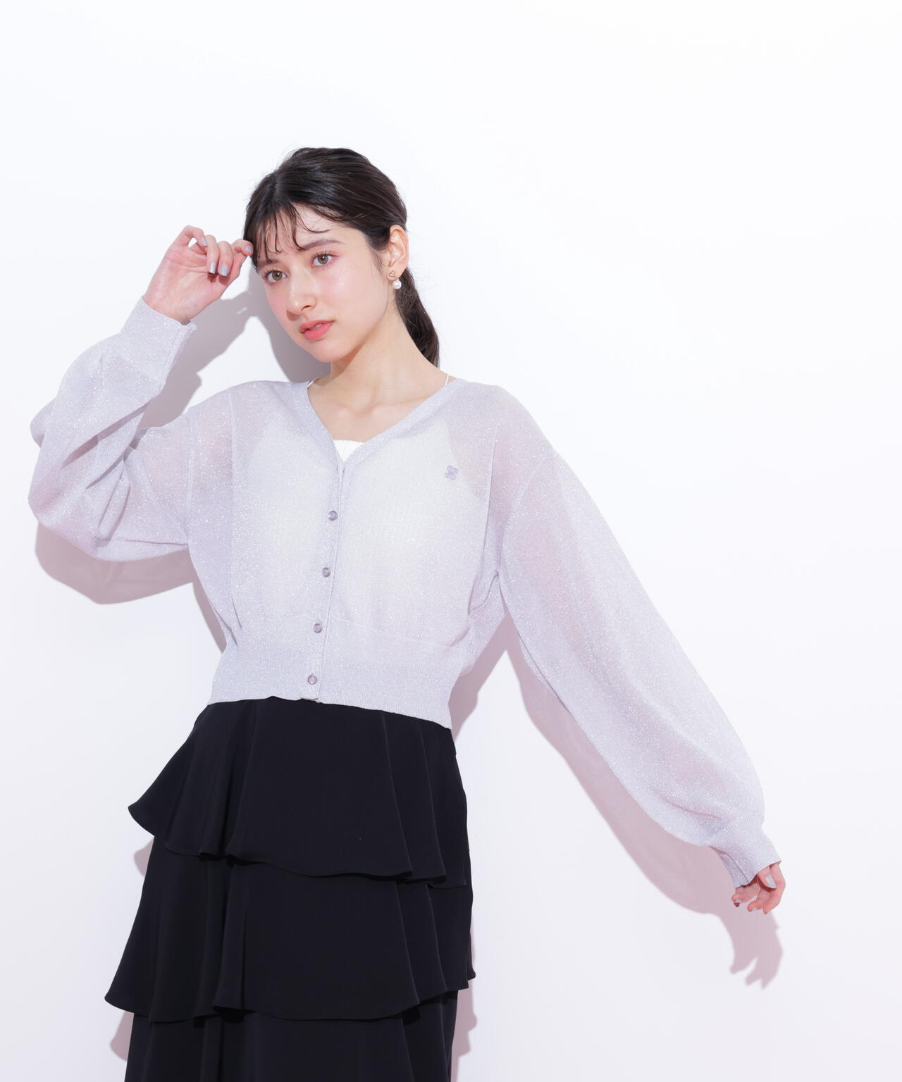 シャイニーシアーカーディガン