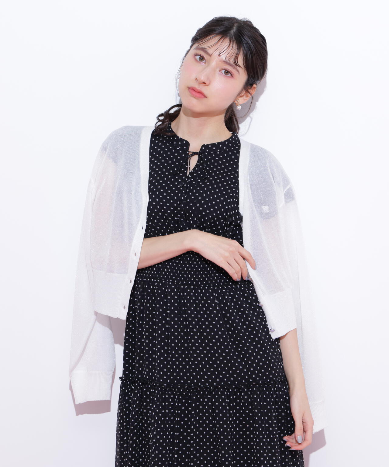 シャイニーシアーカーディガン