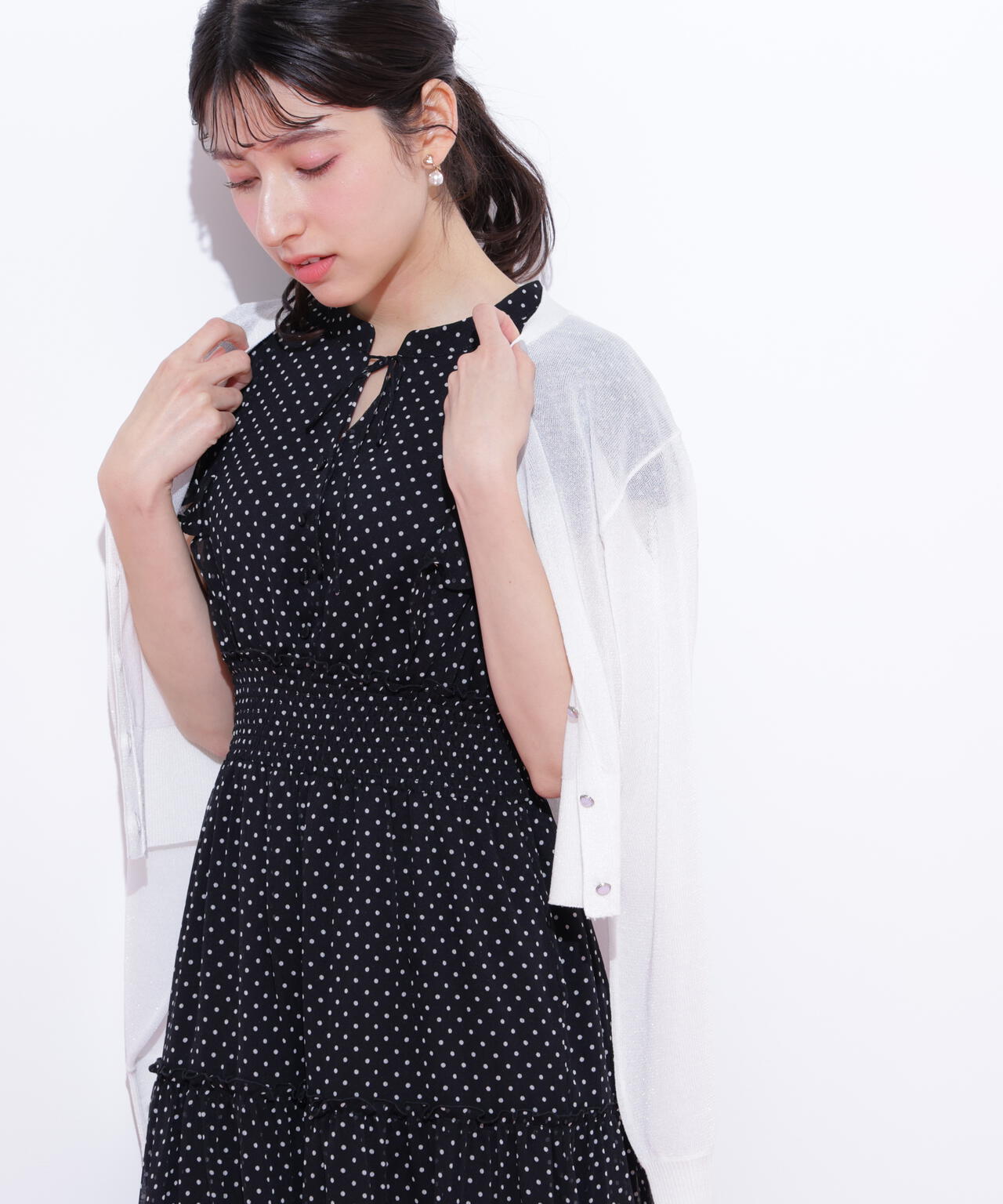 シャイニーシアーカーディガン