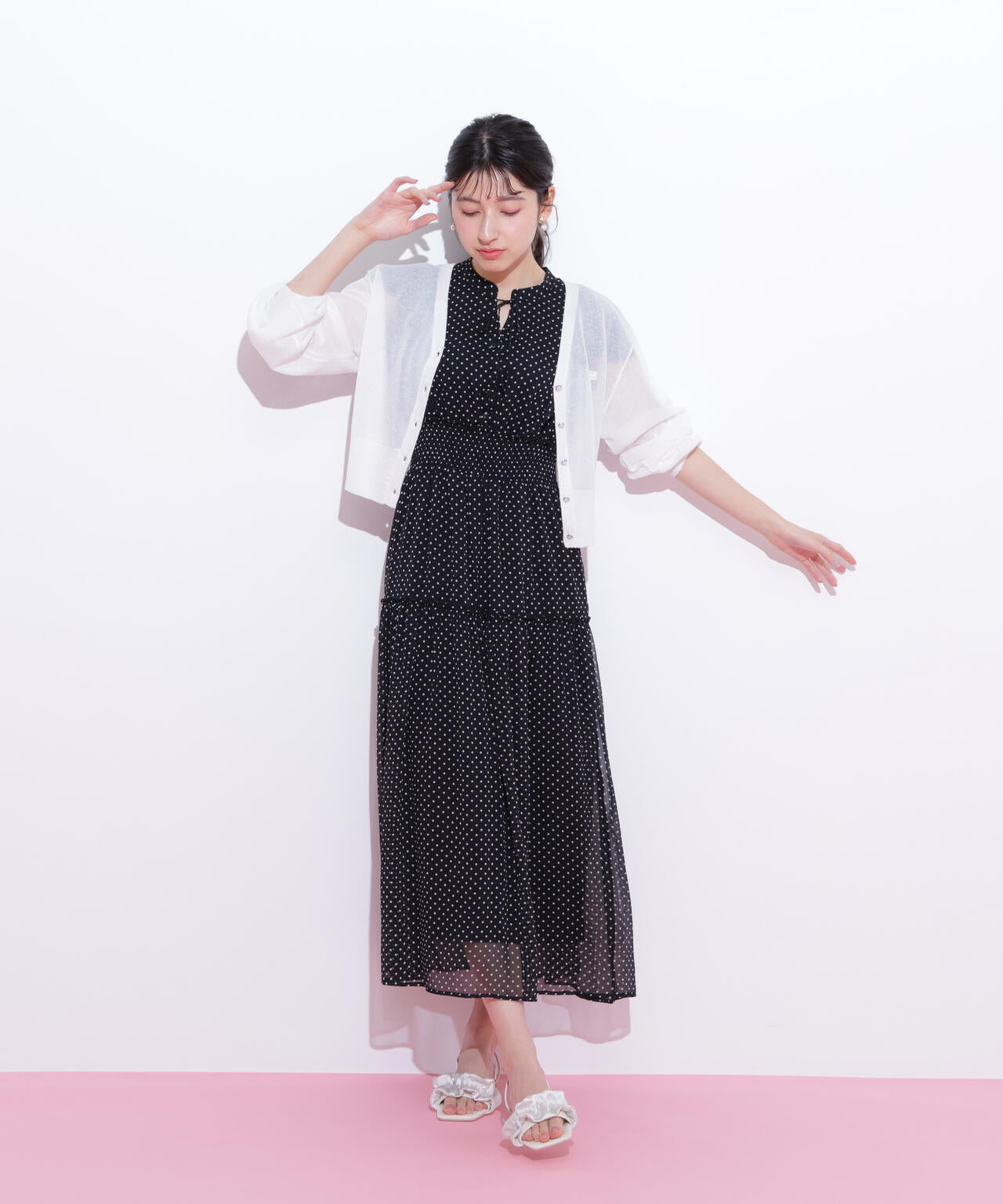 シャイニーシアーカーディガン