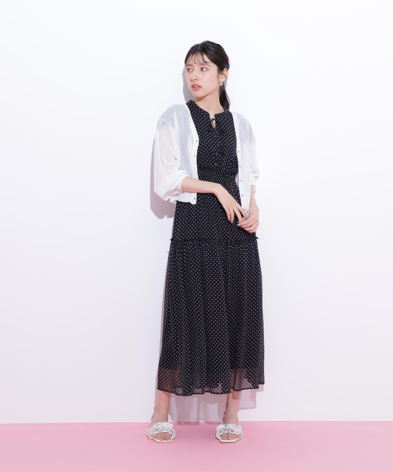 シャイニーシアーカーディガン