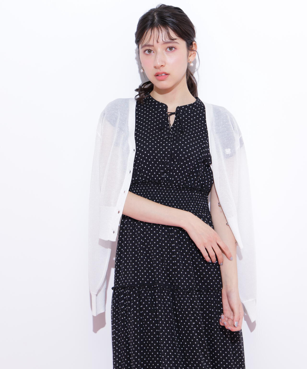 シャイニーシアーカーディガン