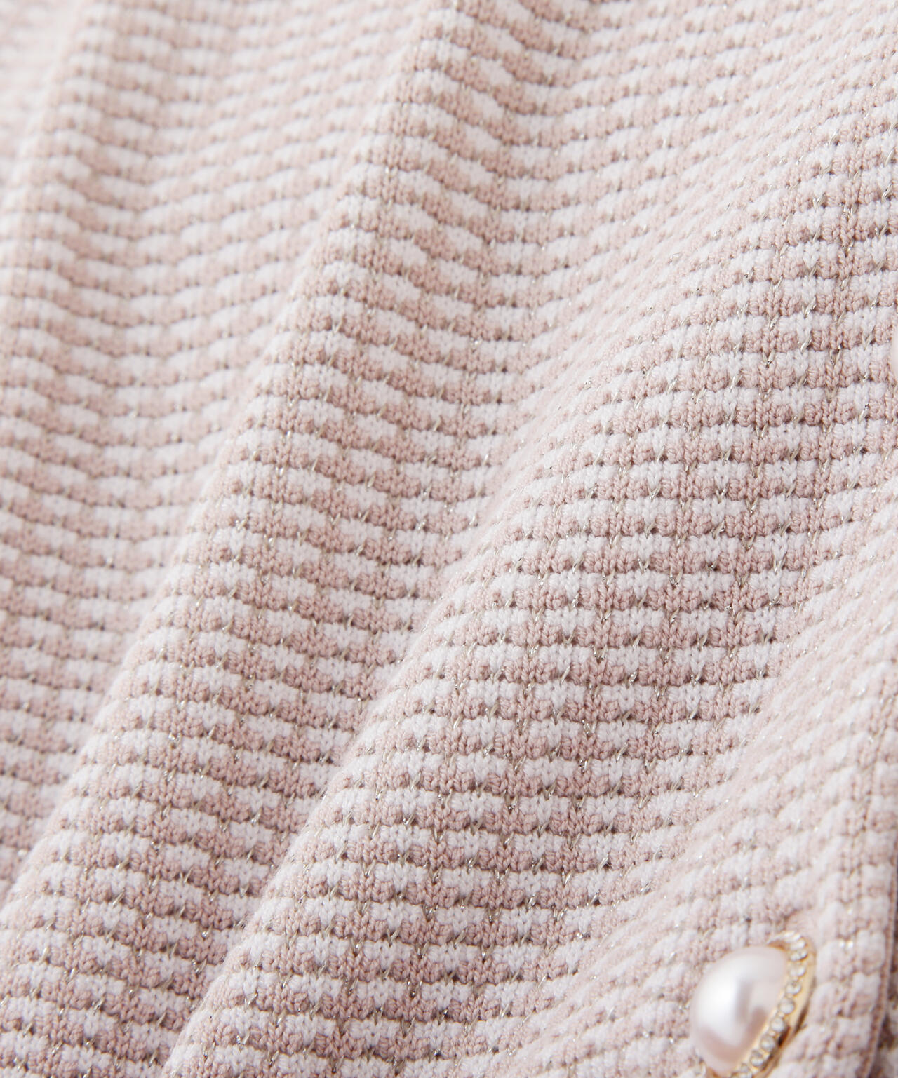 ラメツイード半袖カーディガン