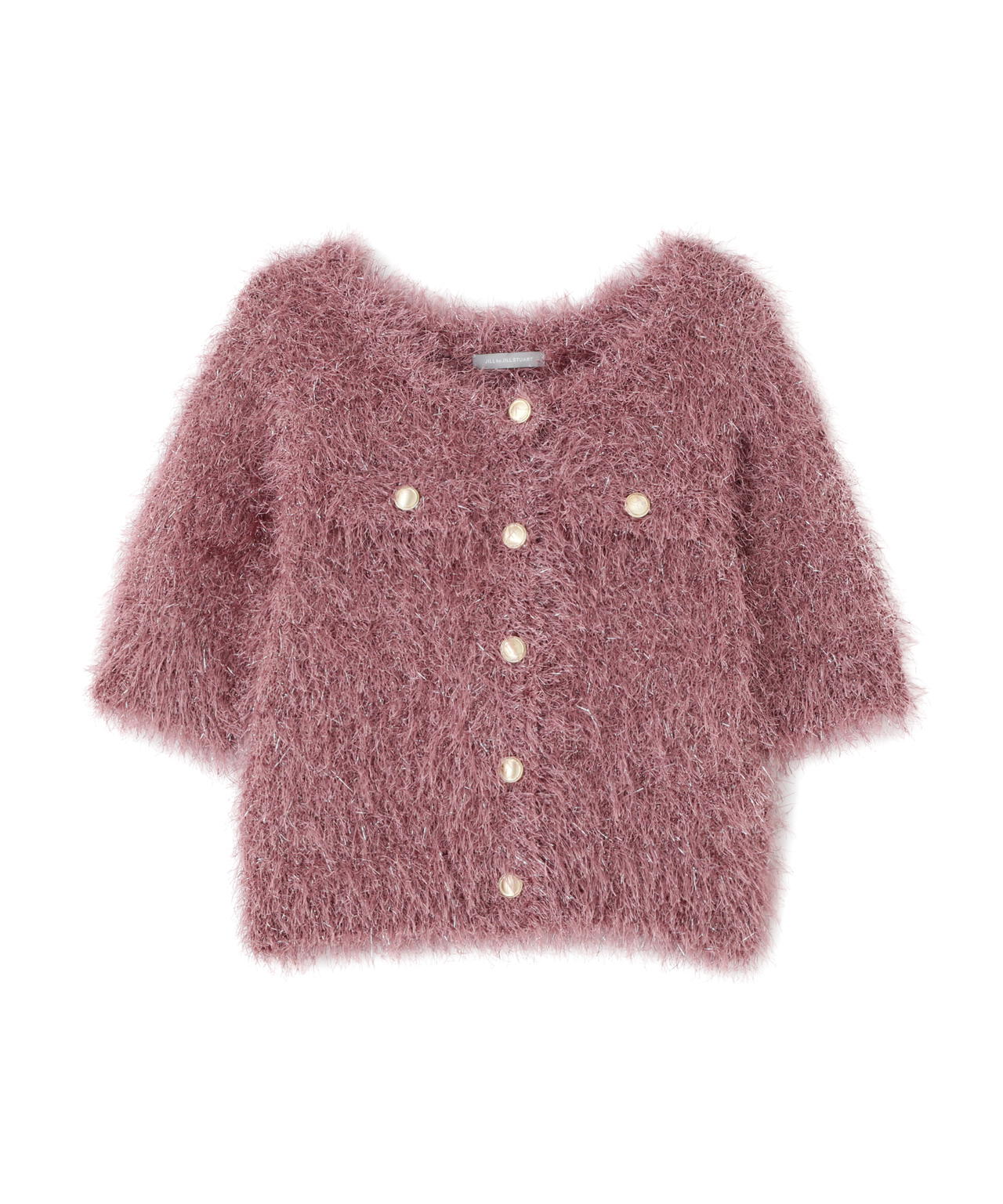 ラメフェザーニットジャケット