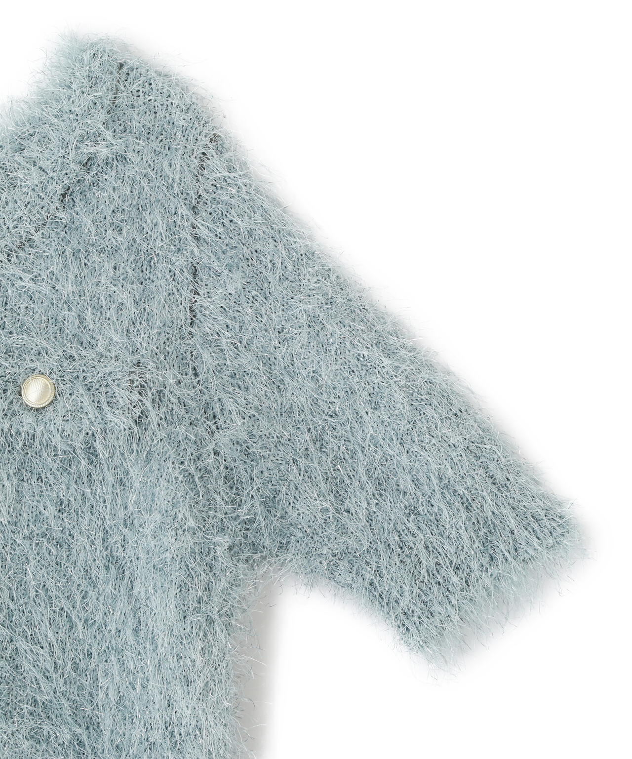 ラメフェザーニットジャケット