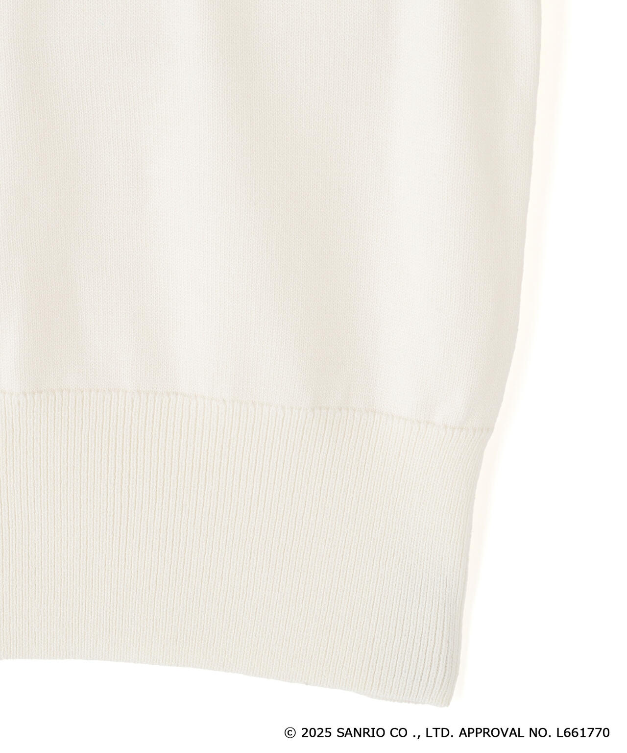 <マイメロディ&クロミコラボ>ロゴジャガードニット