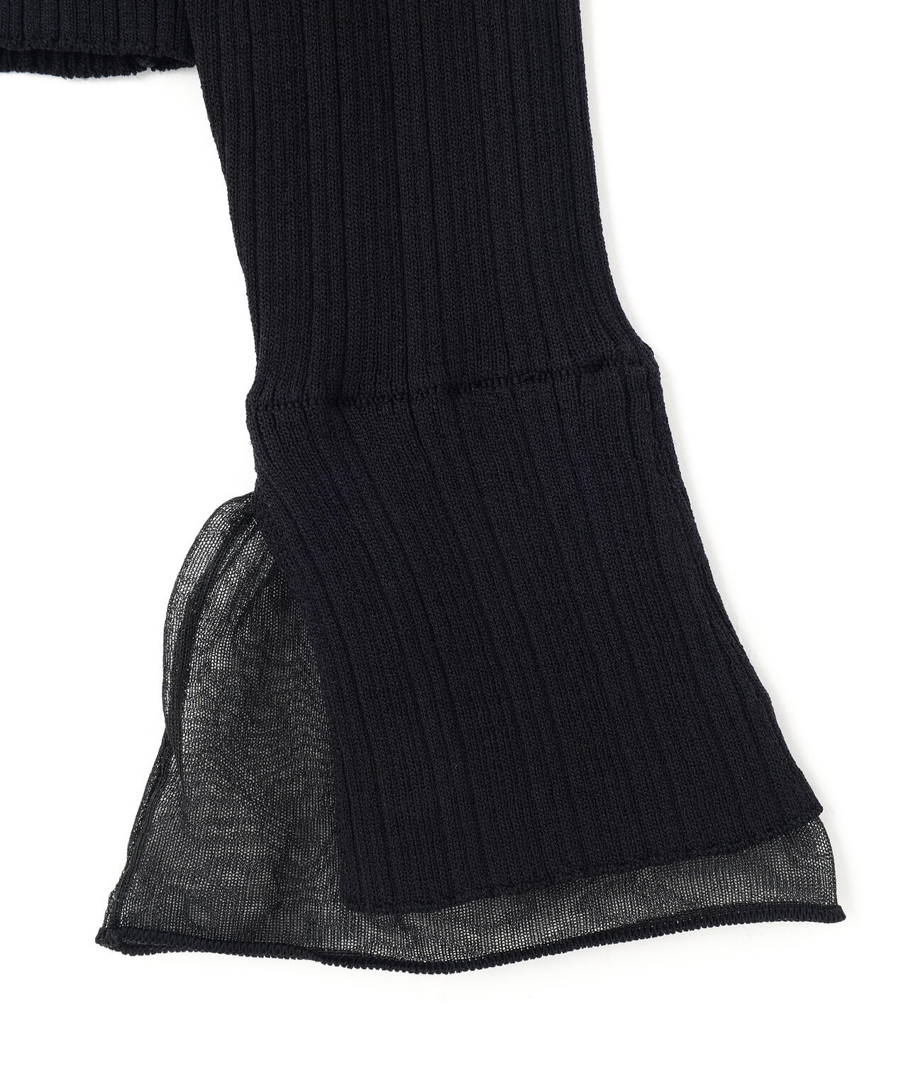 シアーフリルニット