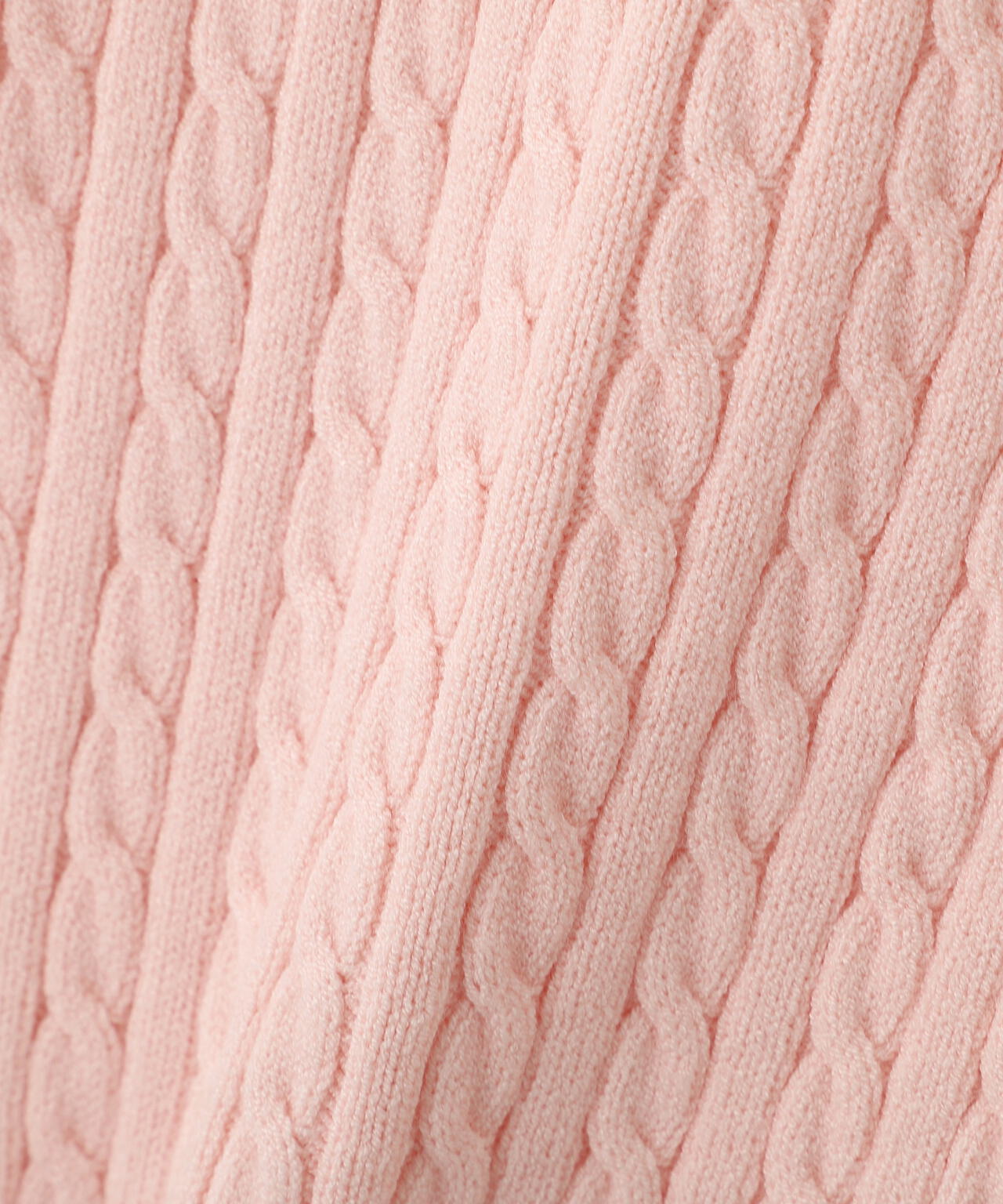 衿付きミニケーブルカーディガン