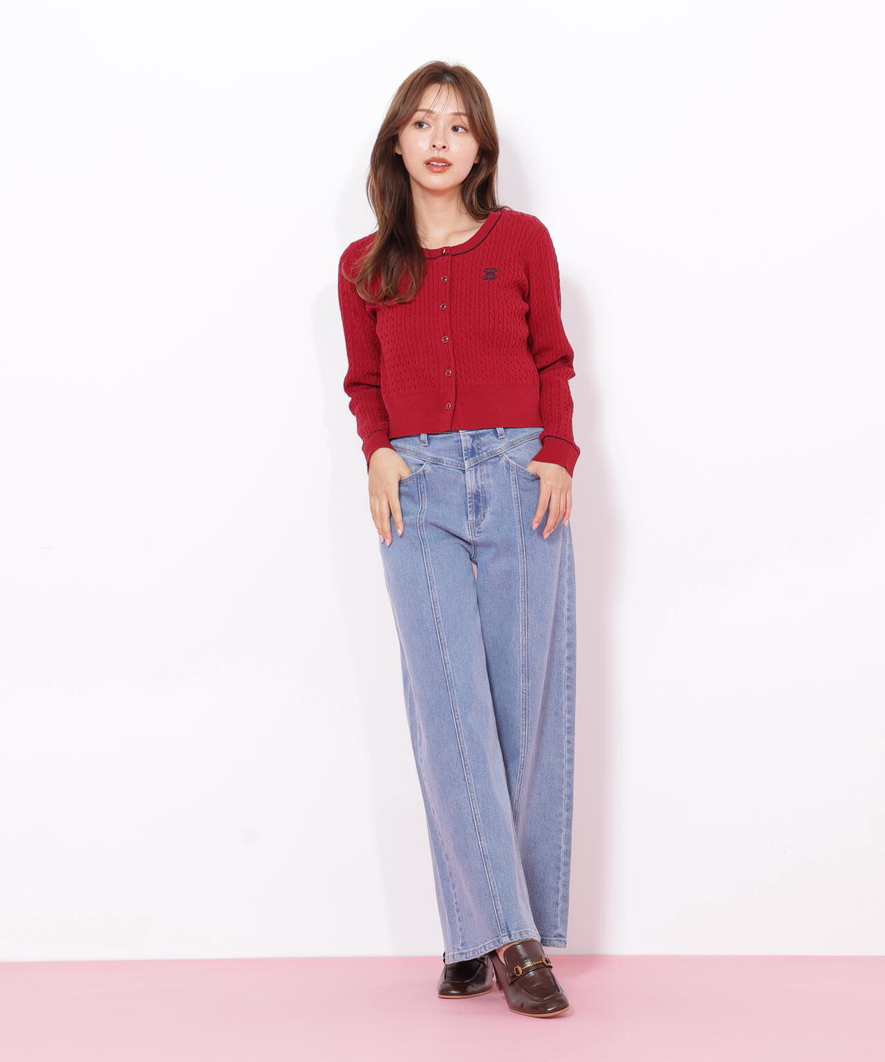 バリエーションミニケーブルカーディガン