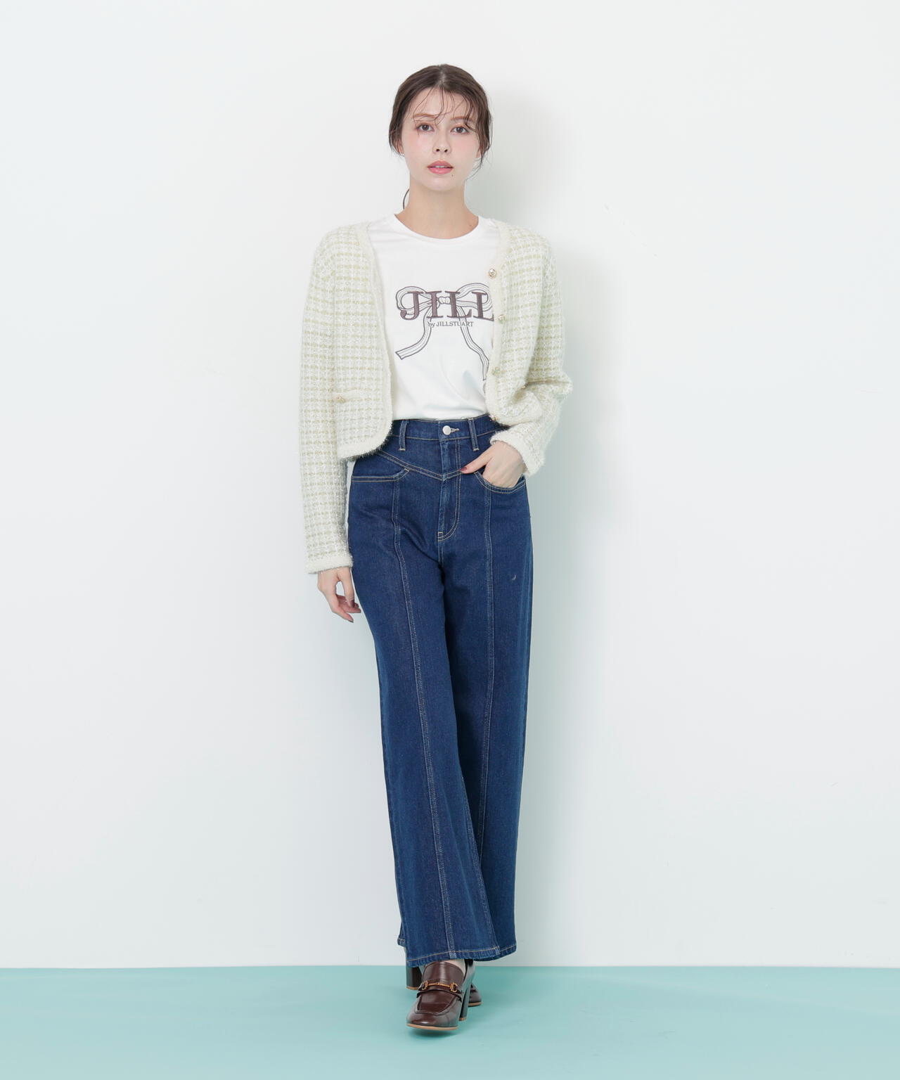 ファンシーツイードカーディガン