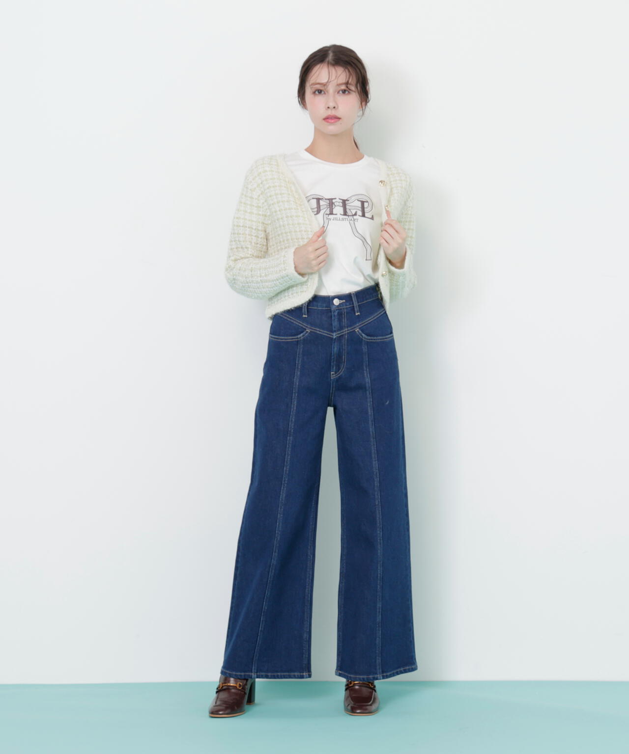 ファンシーツイードカーディガン