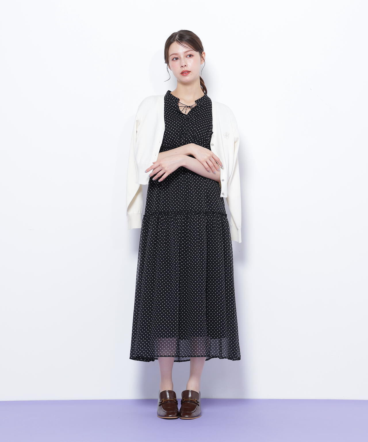 UV&ウォッシャブルカーディガン