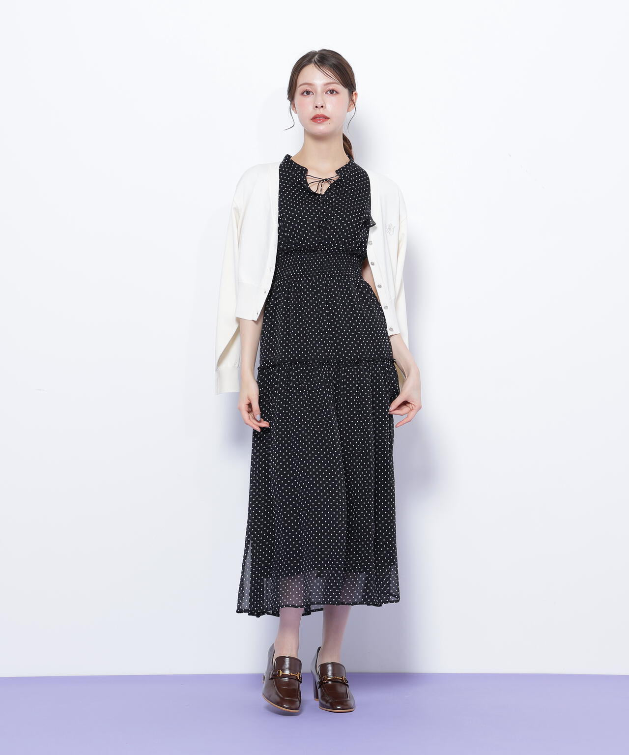 UV&ウォッシャブルカーディガン