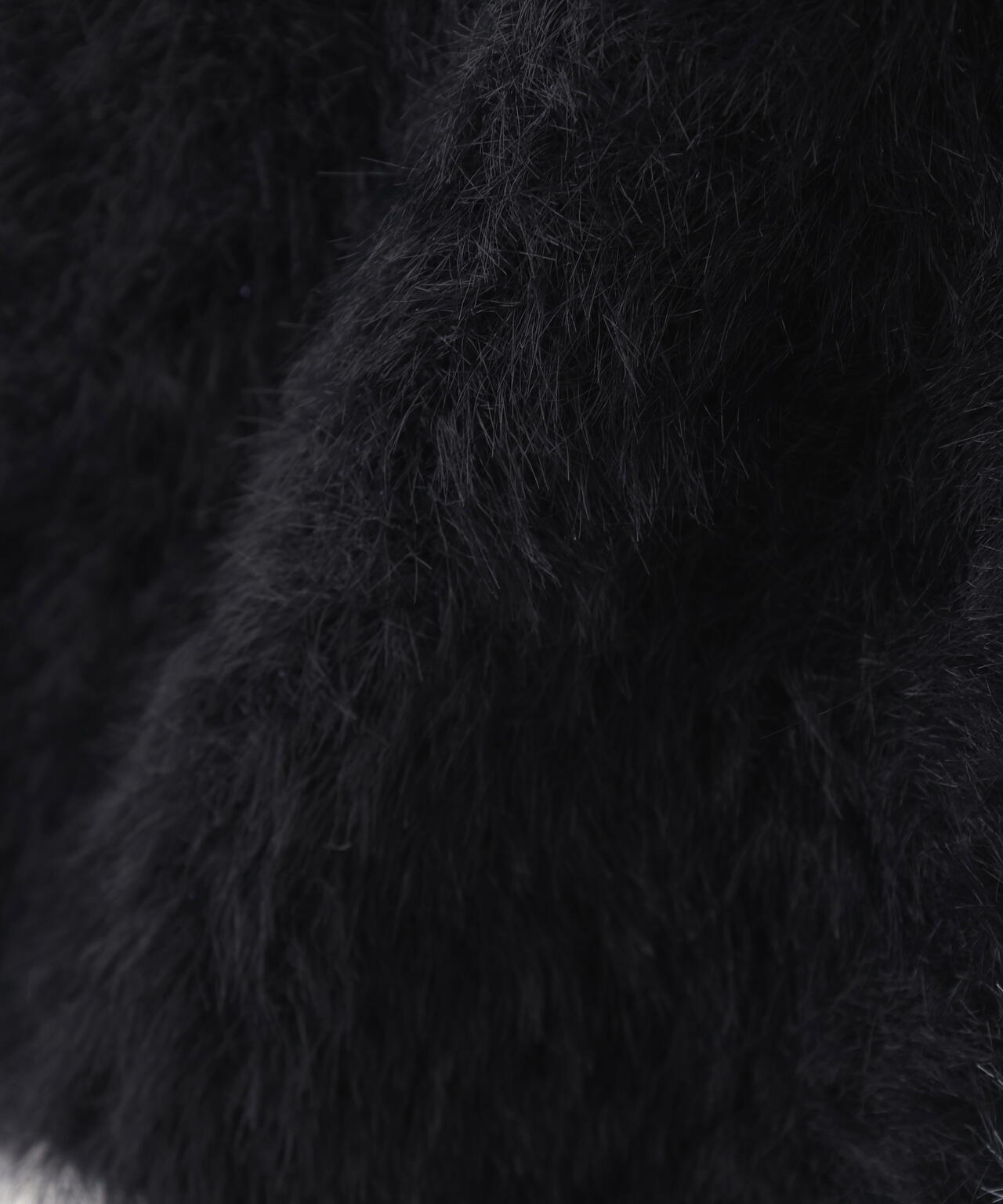 スパンコールフェザーニットジャケット