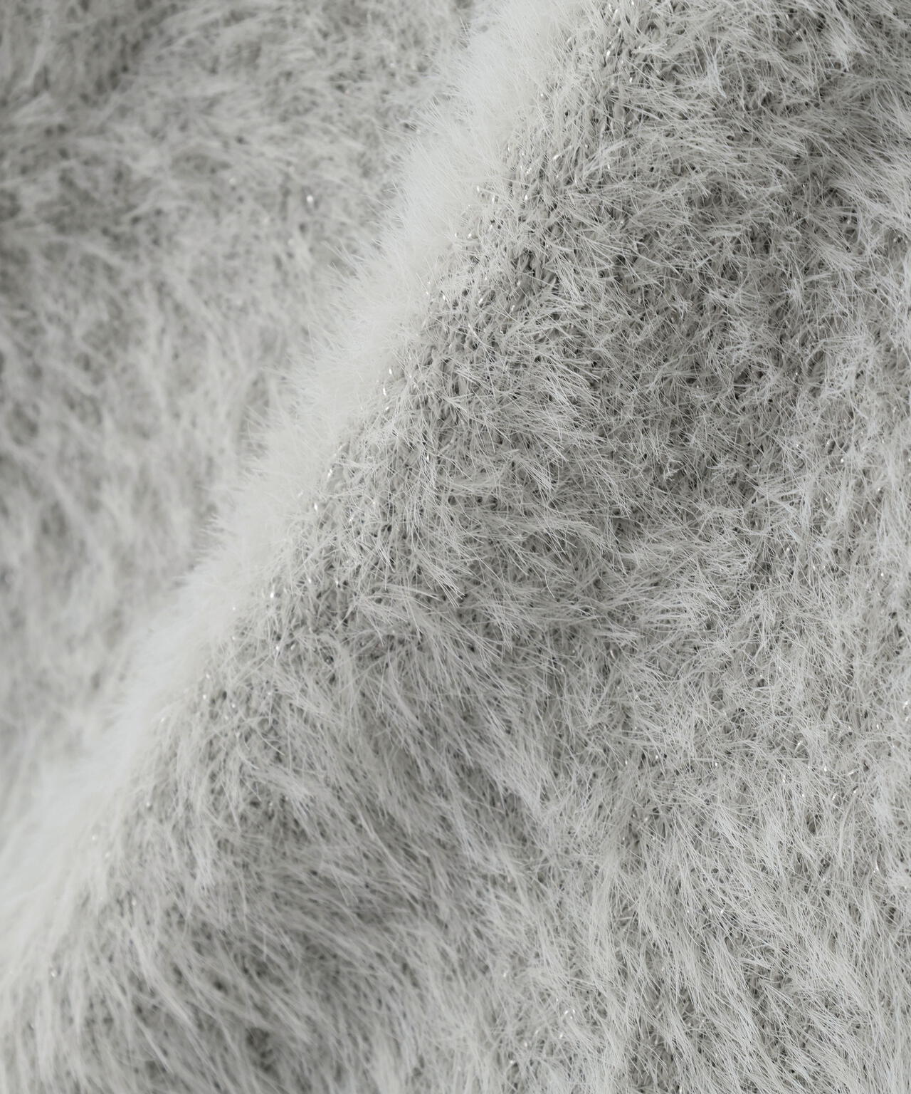 スパンコールフェザーニットジャケット