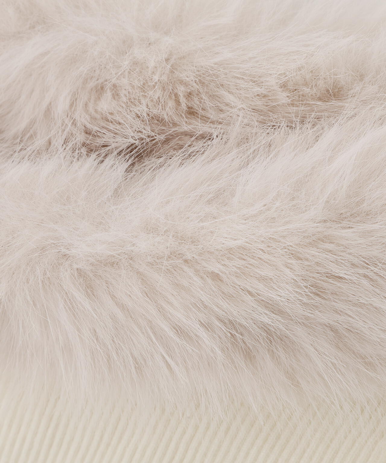 フェイクファートリムニット