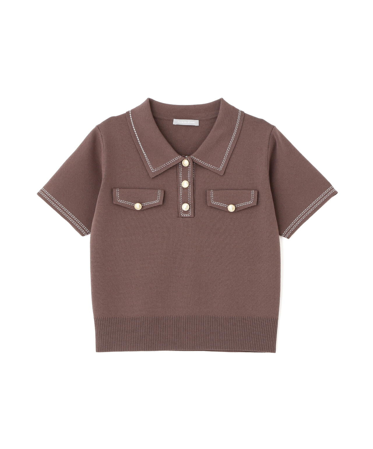 ステッチポロニット