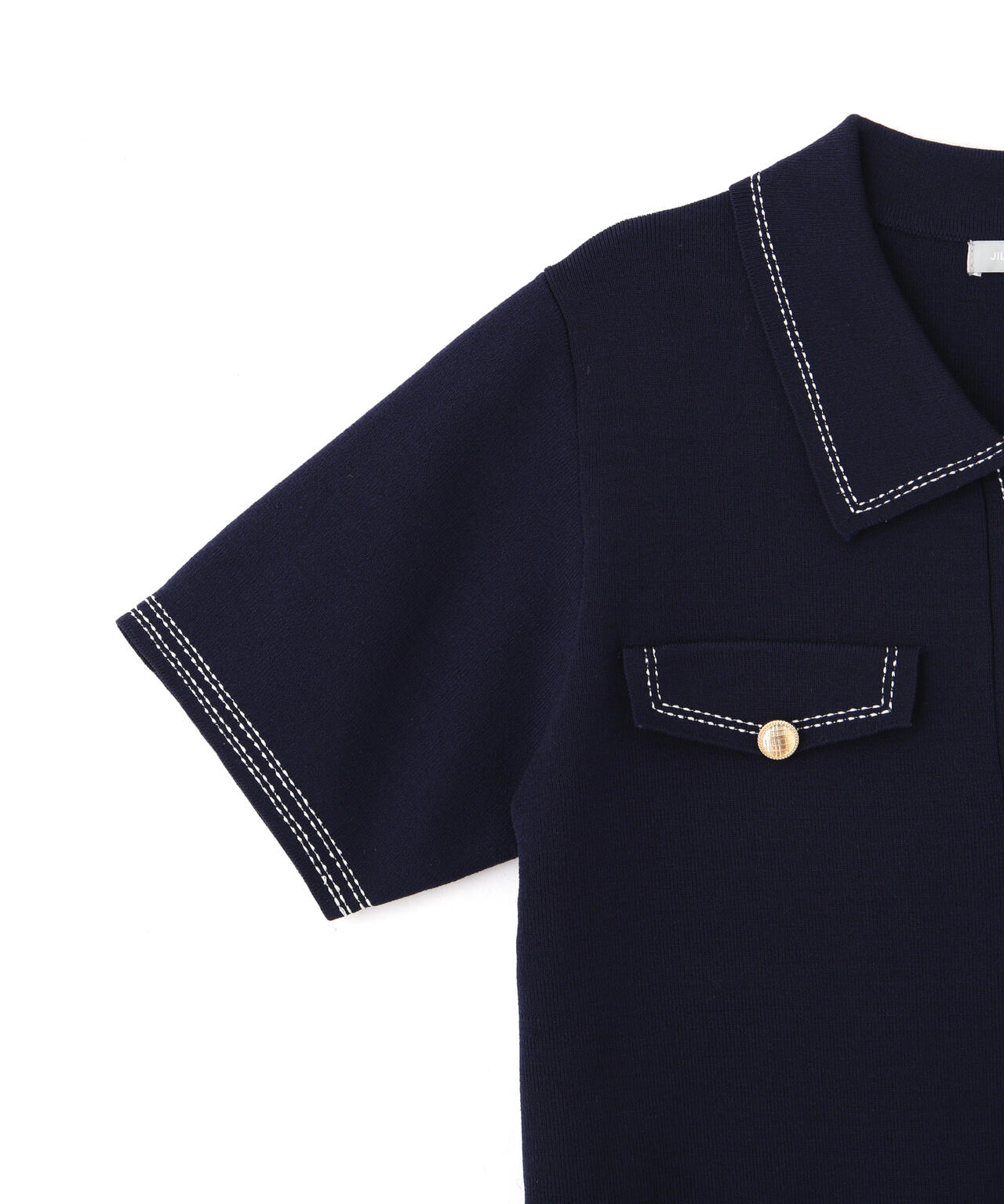 ステッチポロニット