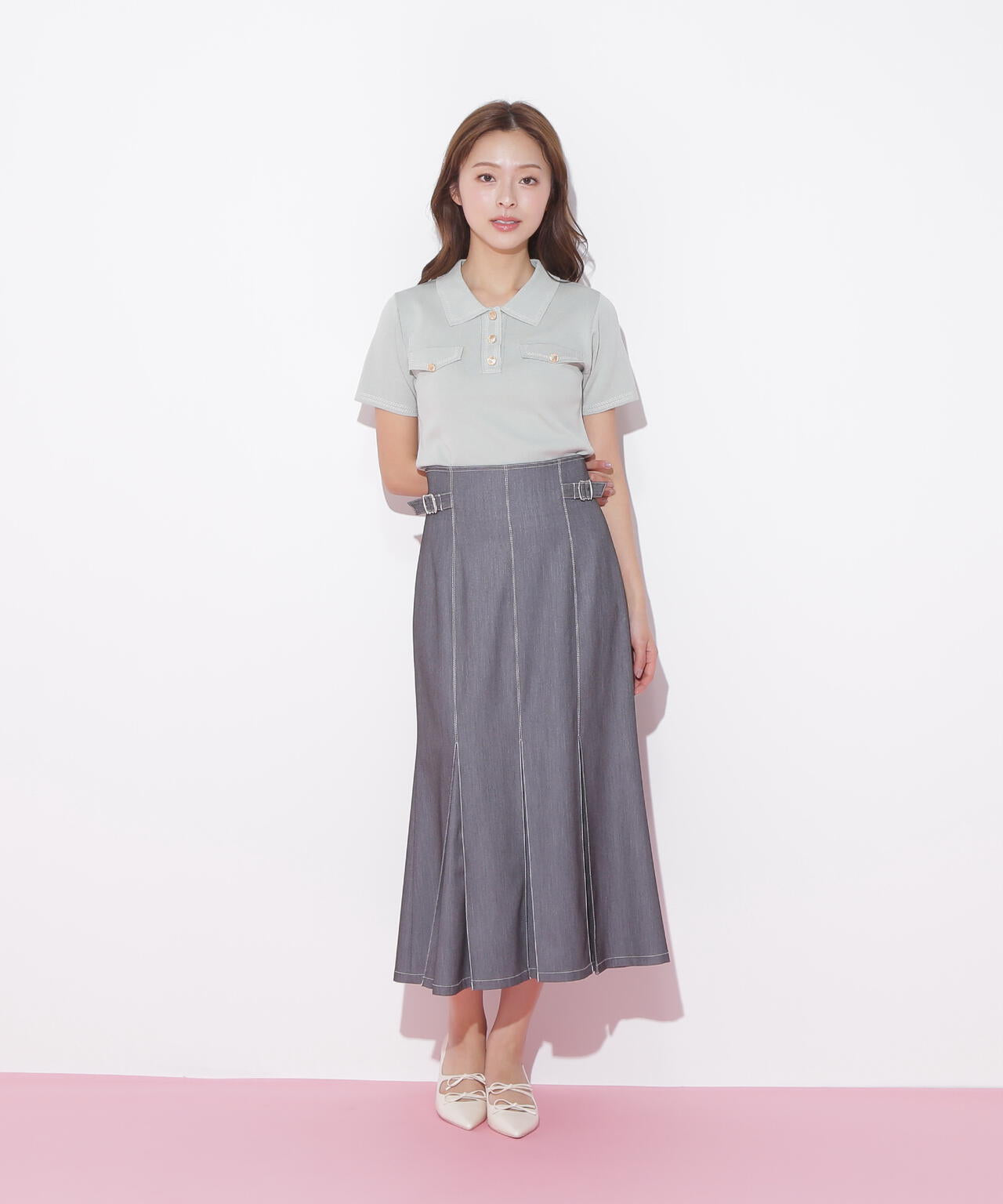 ステッチポロニット