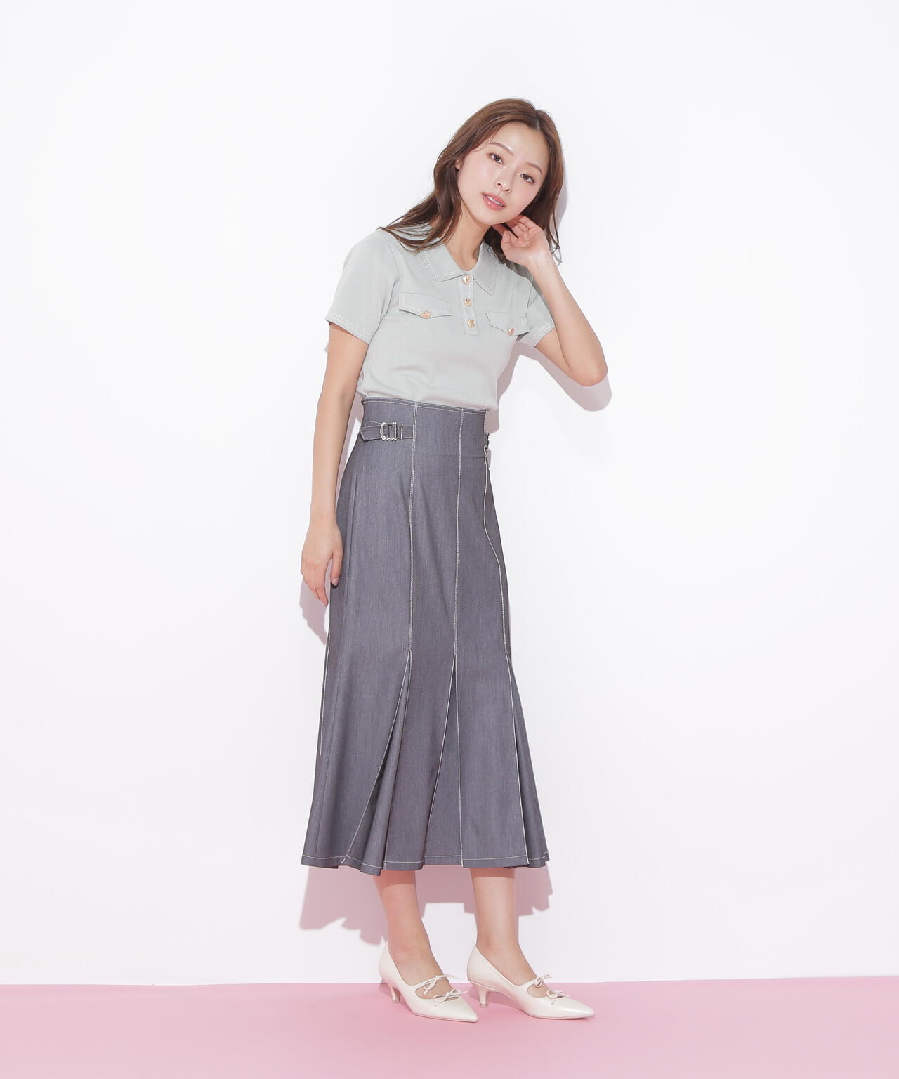 ステッチポロニット