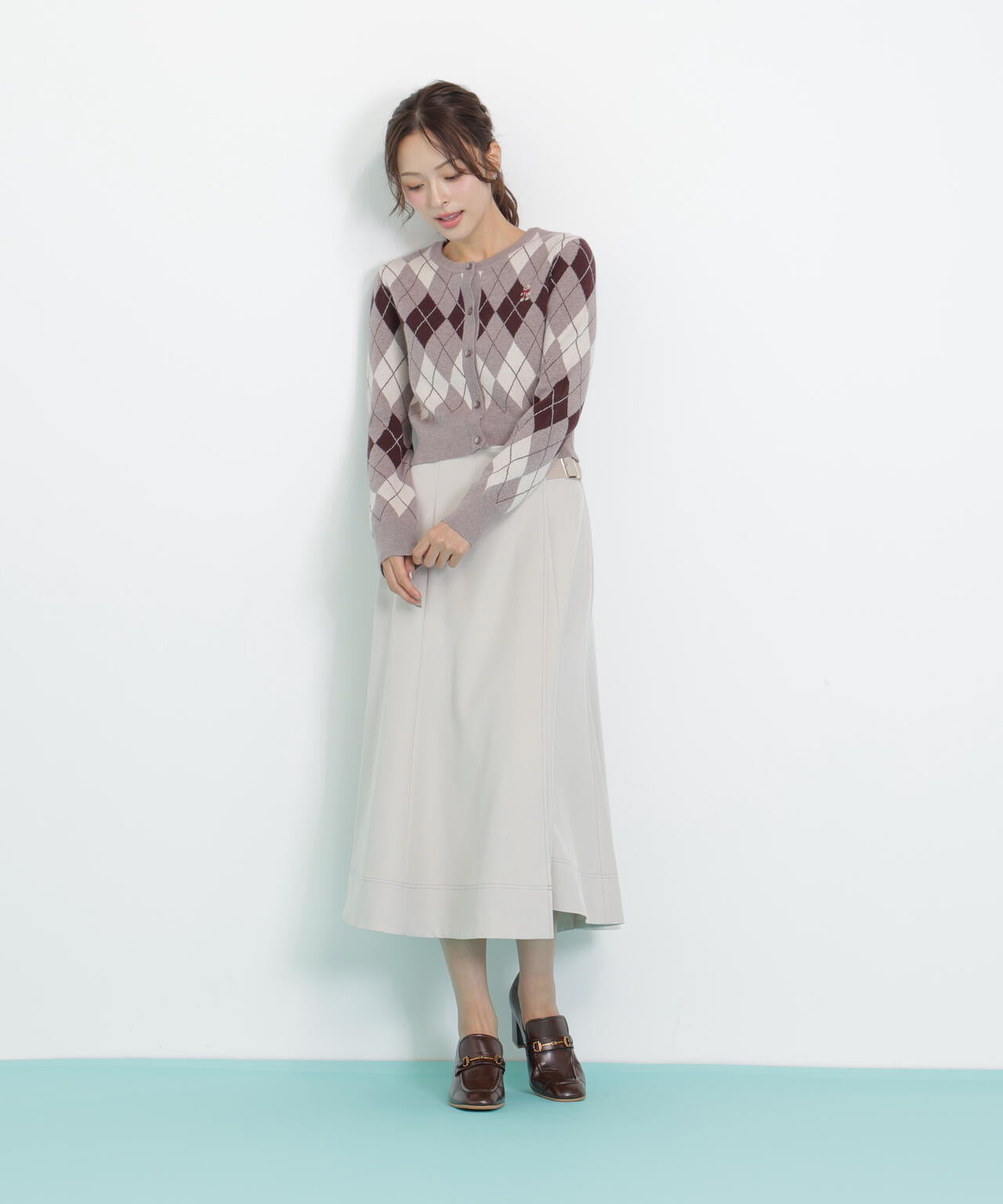 <BEARシリーズ>アーガイルカーディガン