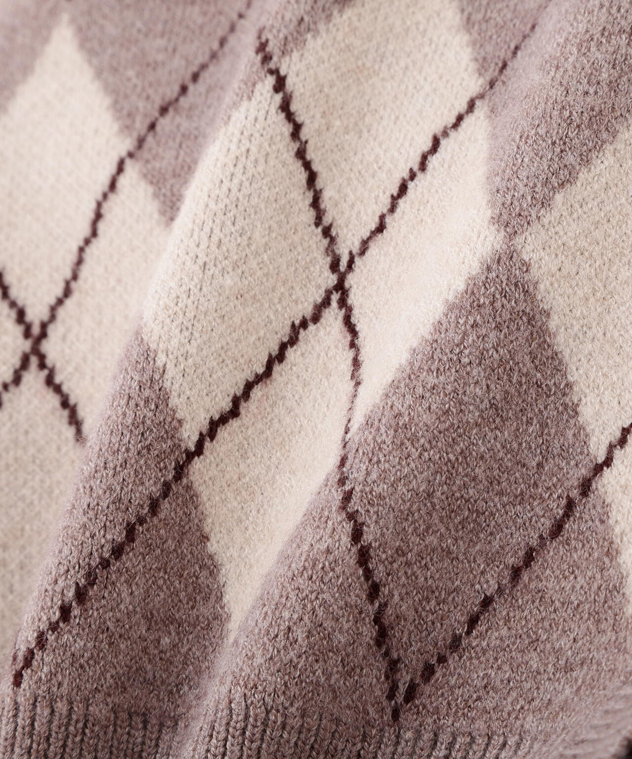 <BEARシリーズ>アーガイルカーディガン