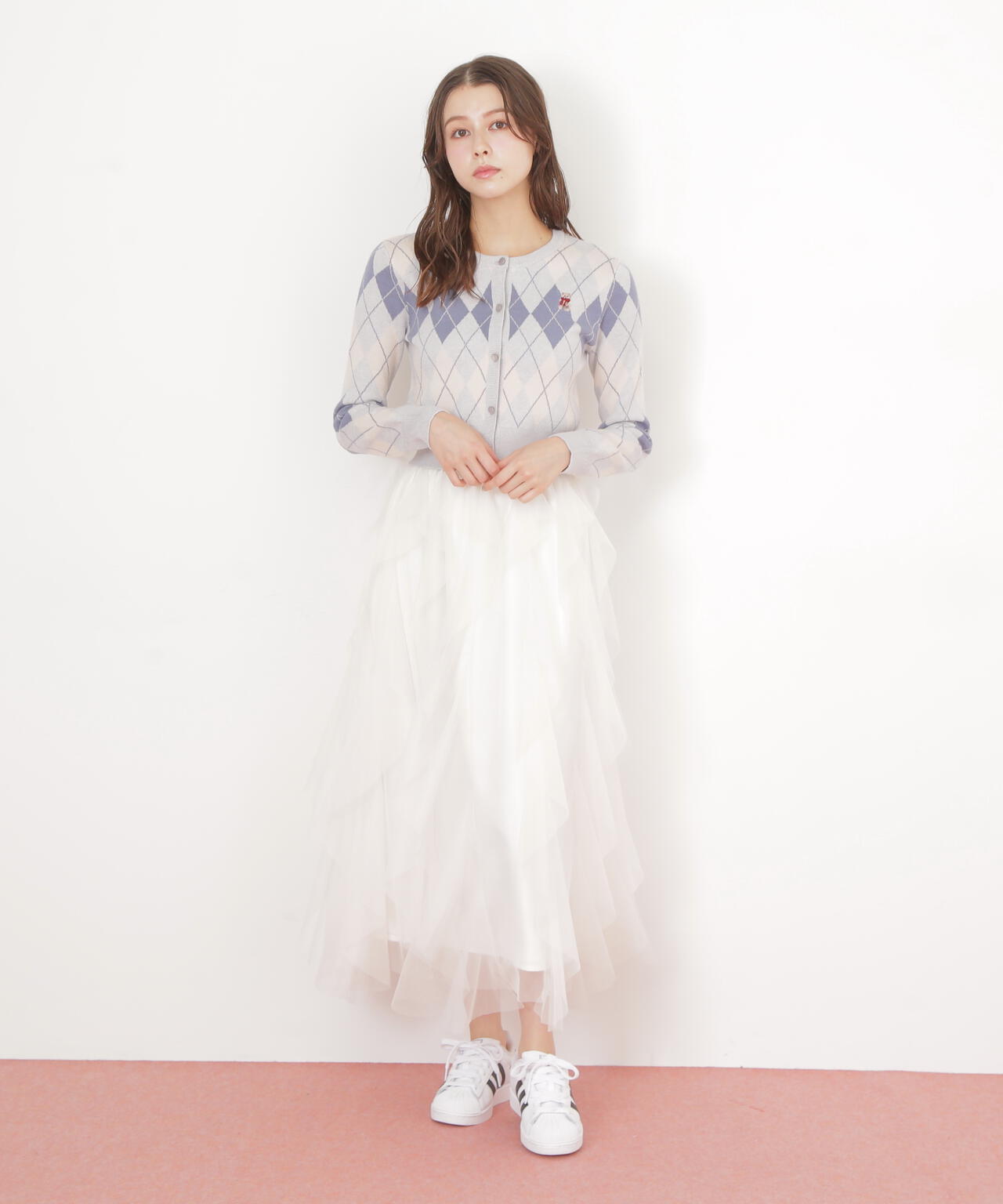 <BEARシリーズ>アーガイルカーディガン