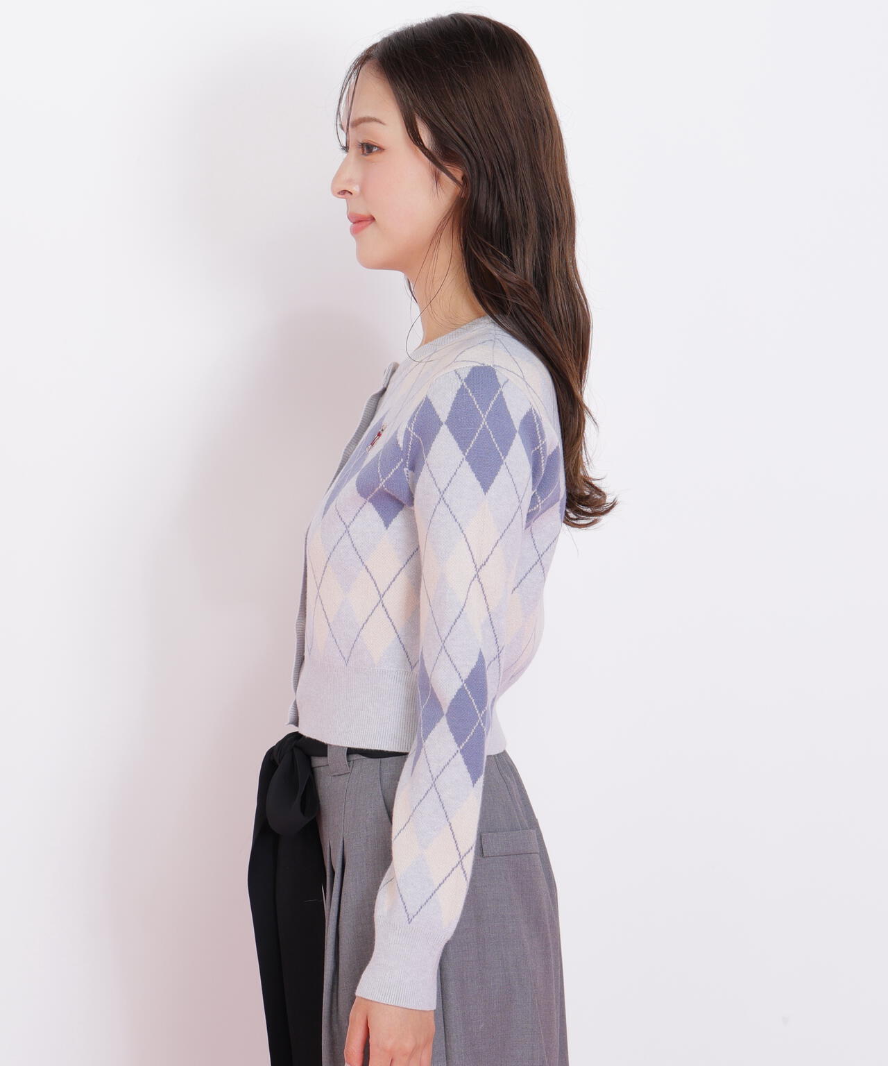 <BEARシリーズ>アーガイルカーディガン