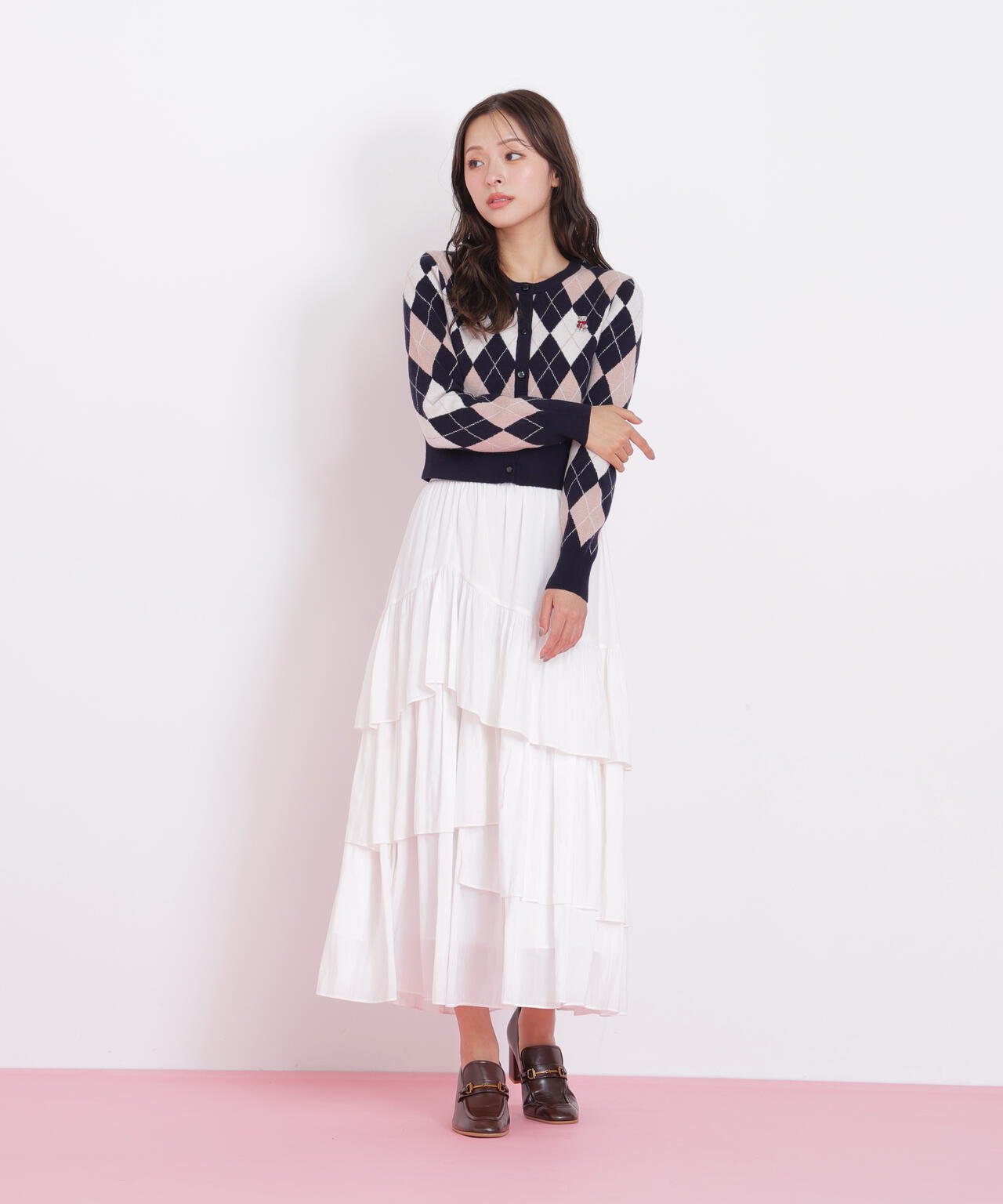 <BEARシリーズ>アーガイルカーディガン