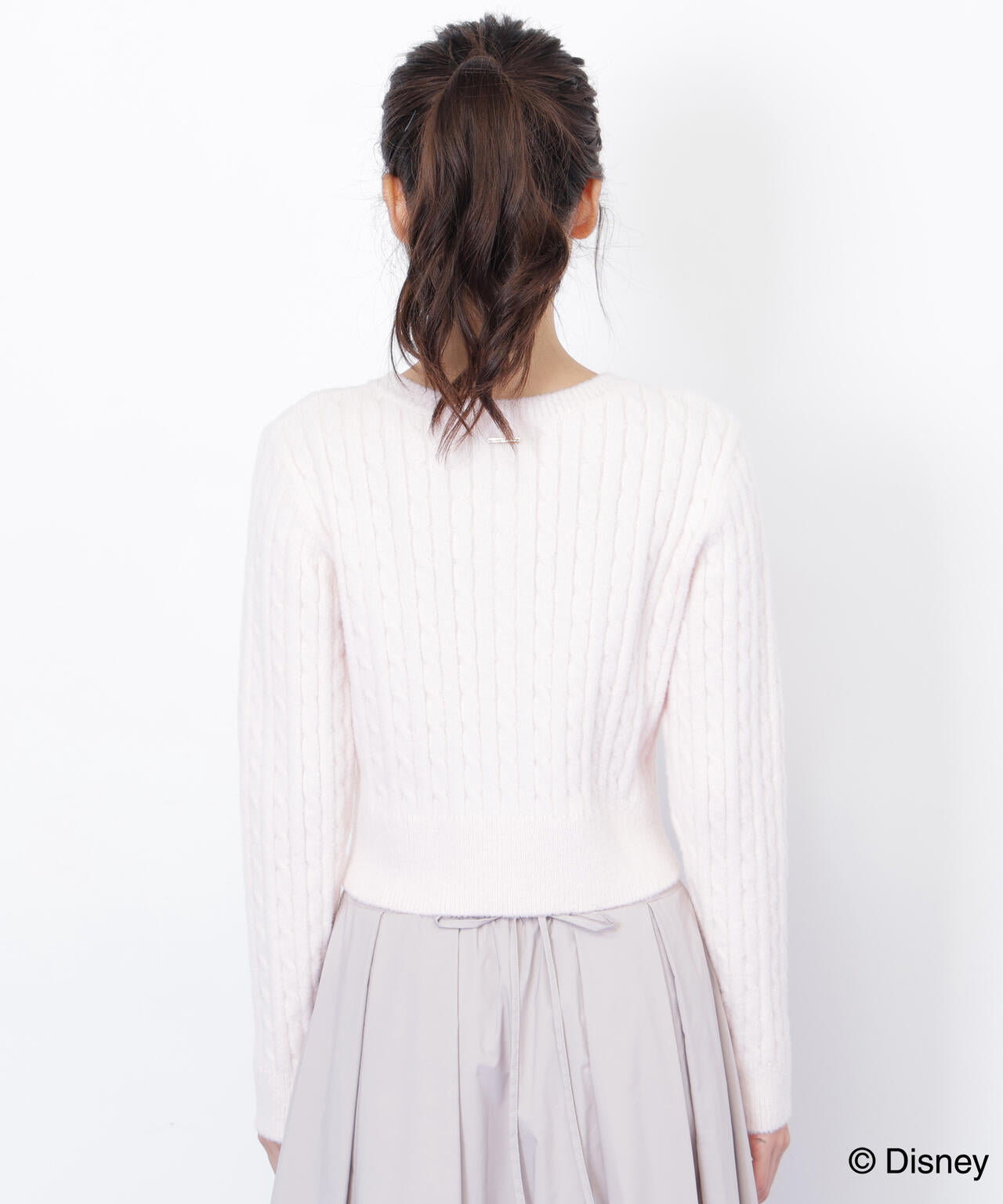 Disney Marie/シャギーケーブルカーディガン