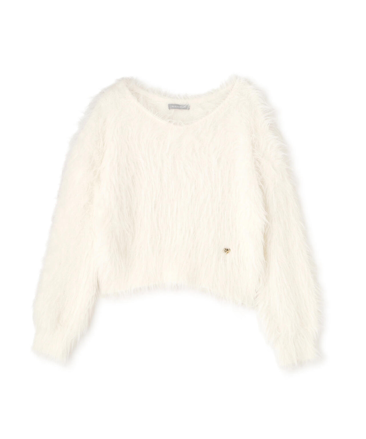 起毛ロングシャギーニット