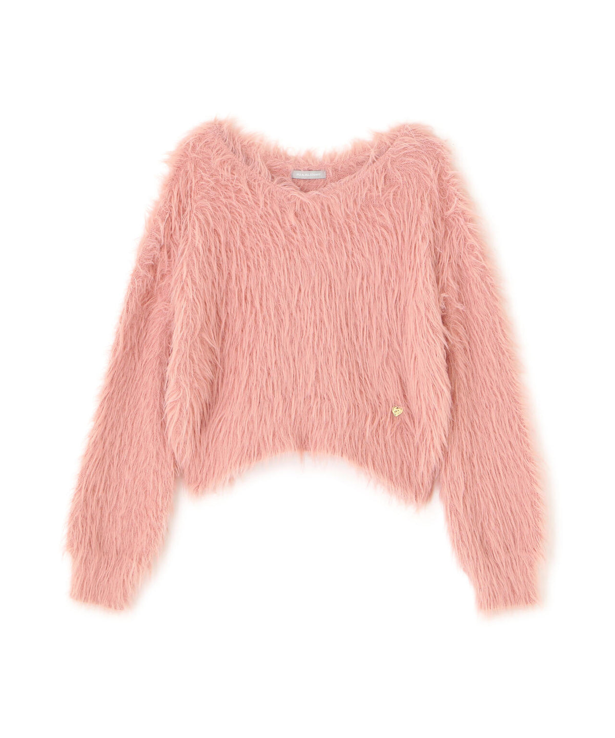 起毛ロングシャギーニット