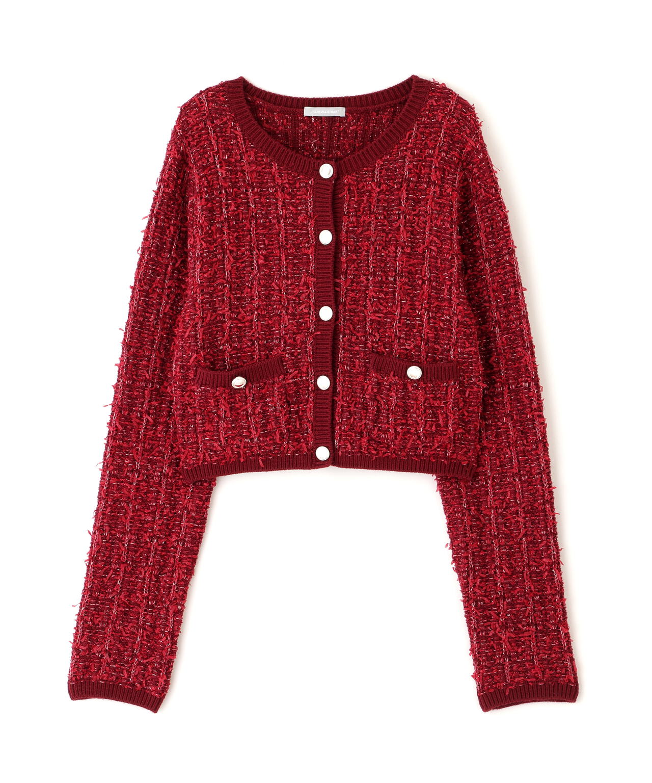 ラメツイードニットカーディガン