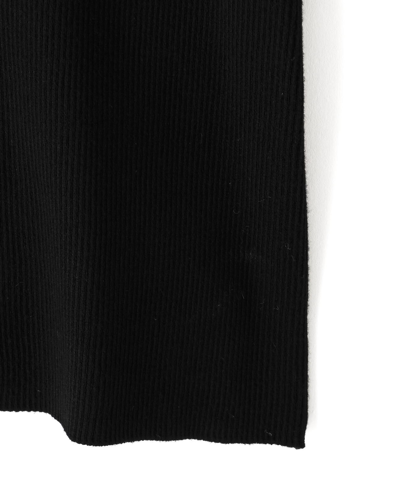 レース衿レイヤードニット