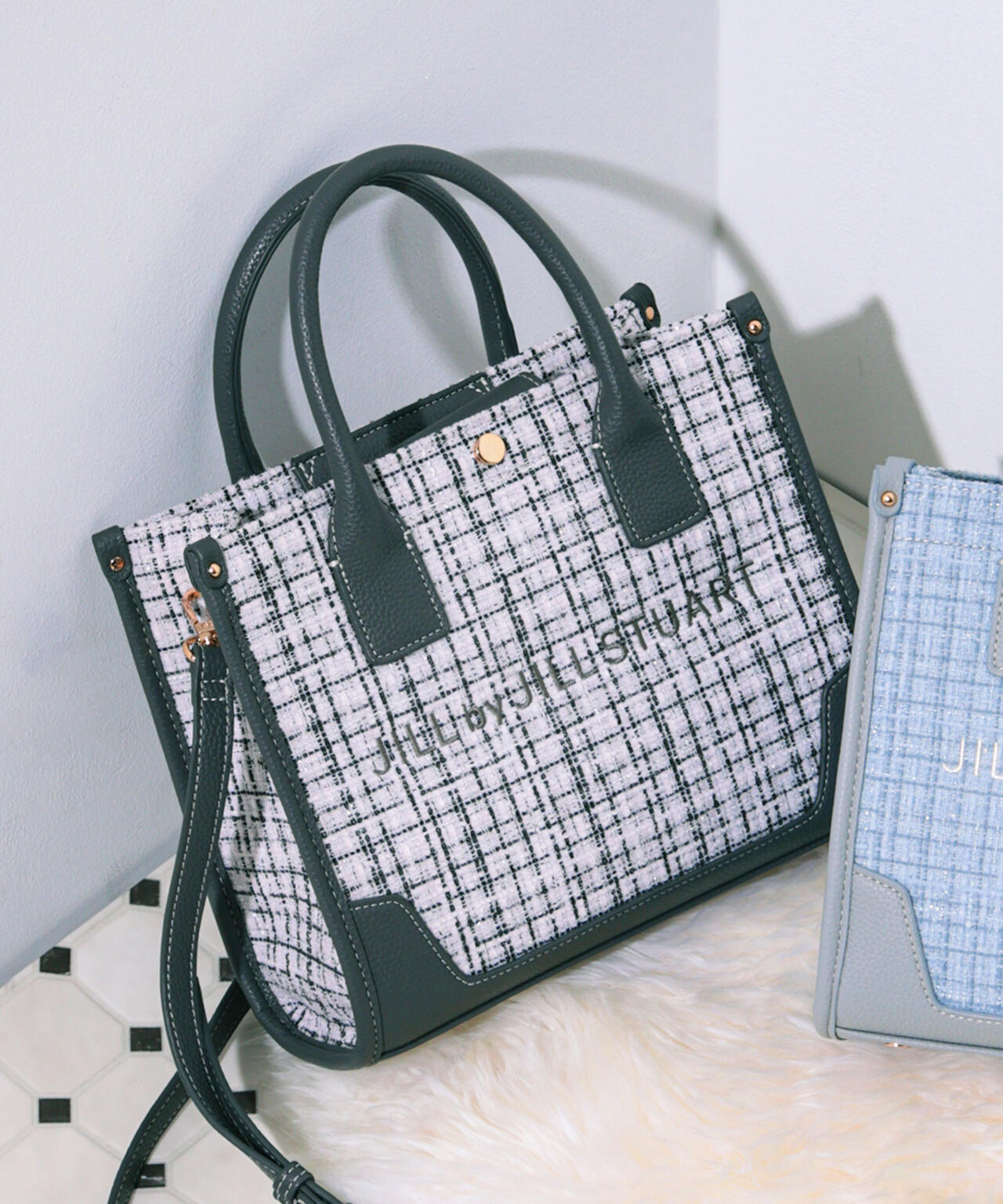 <WEB限定カラーあり>ツイードショルダートート