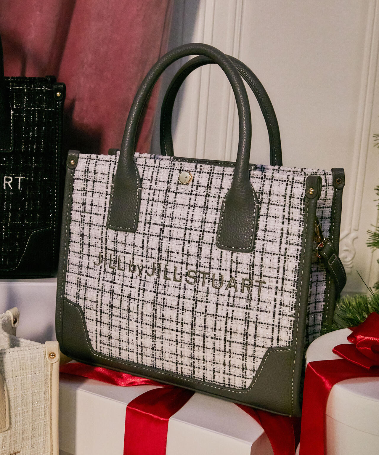 <WEB限定カラーあり>ツイードショルダートート