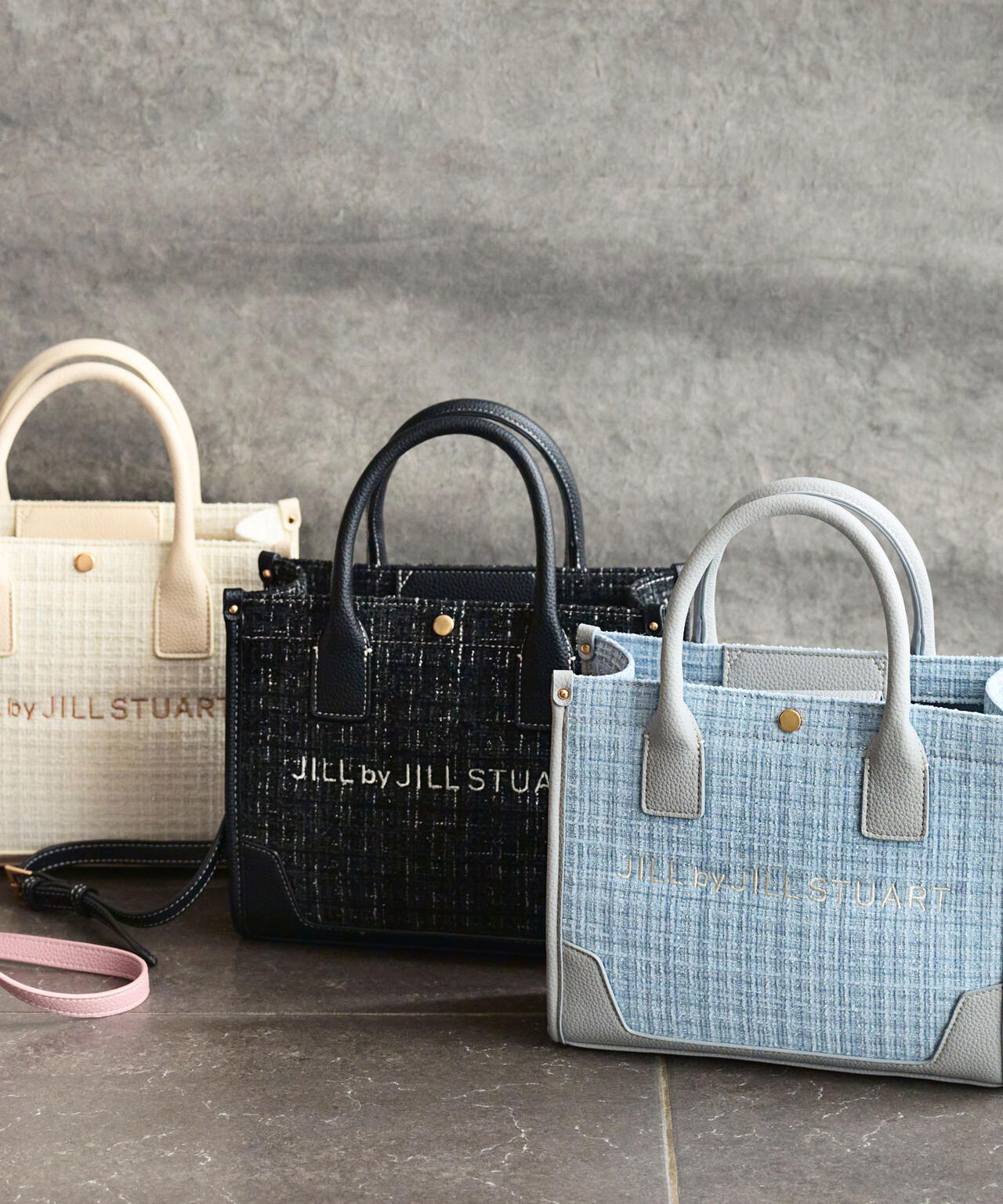 <WEB限定カラーあり>ツイードショルダートート