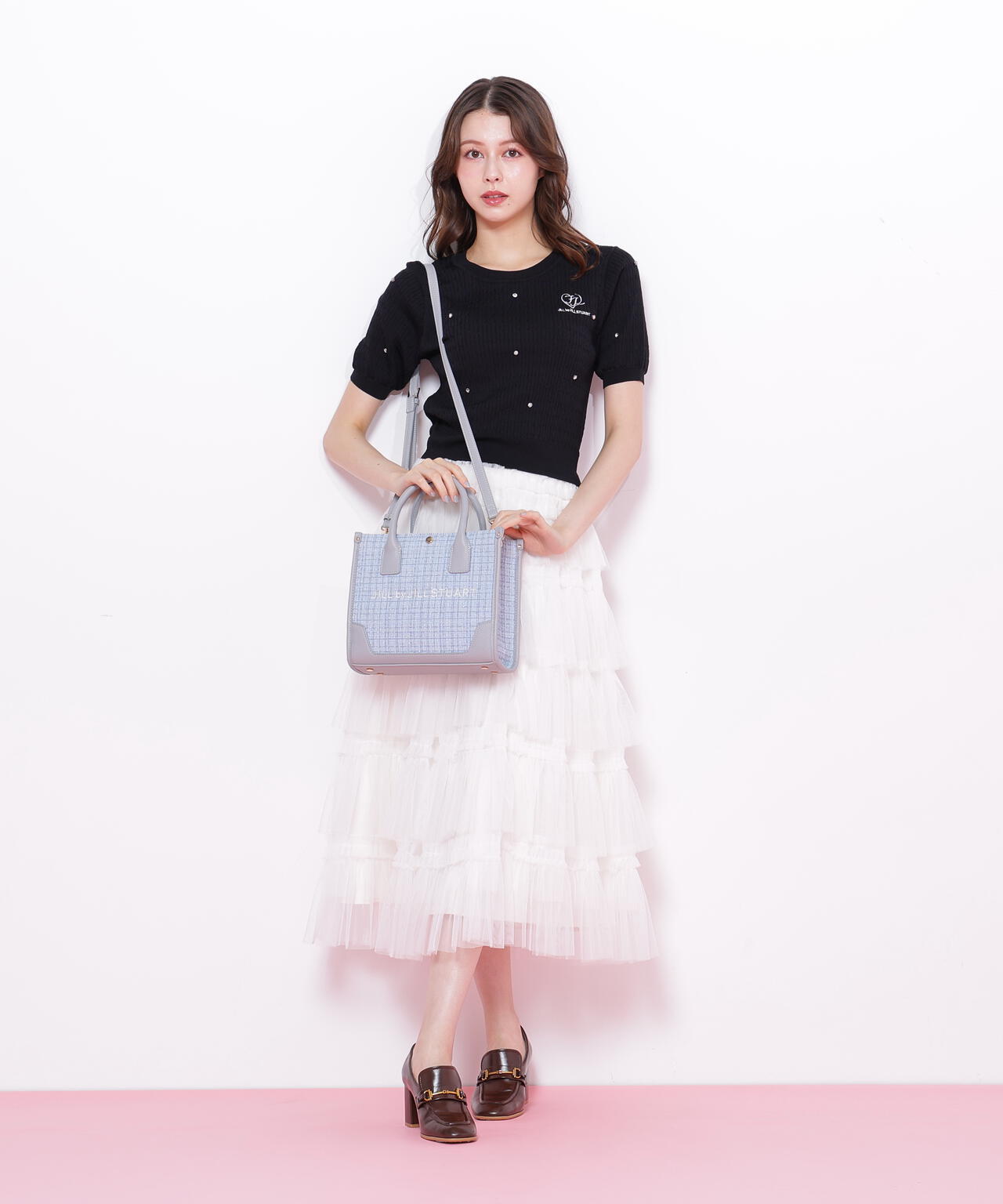 <WEB限定カラーあり>ツイードショルダートート