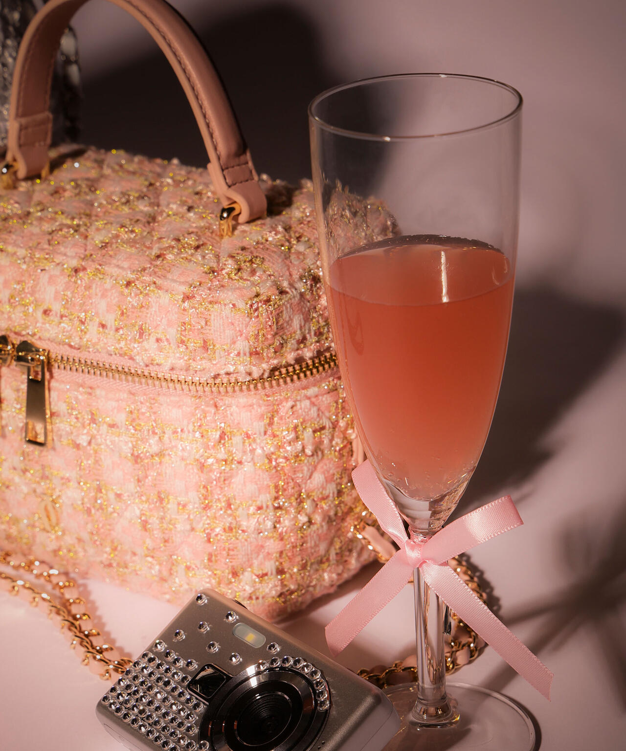 ツイードキルティングバニティ