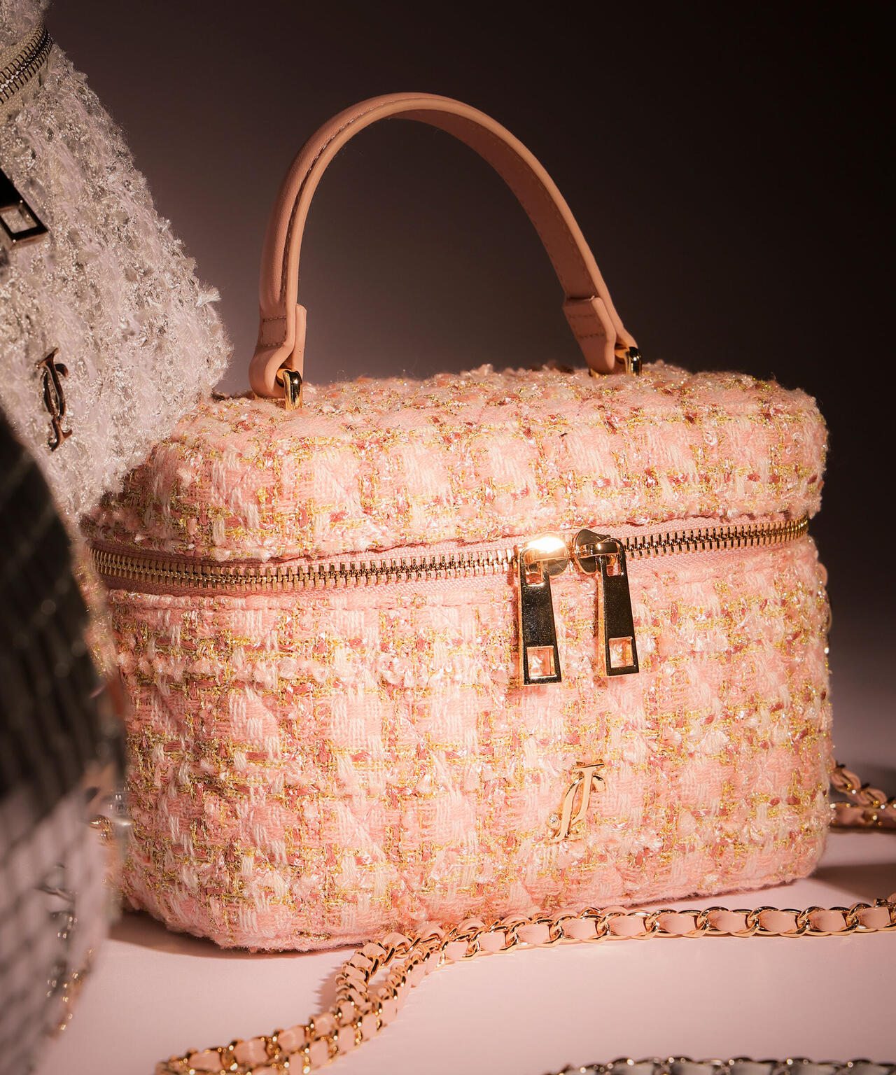 ツイードキルティングバニティ