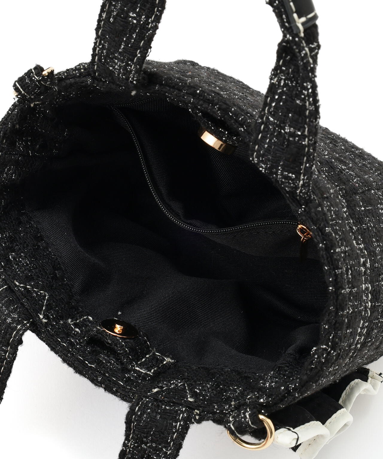 <フリルトートミニ>ツイード