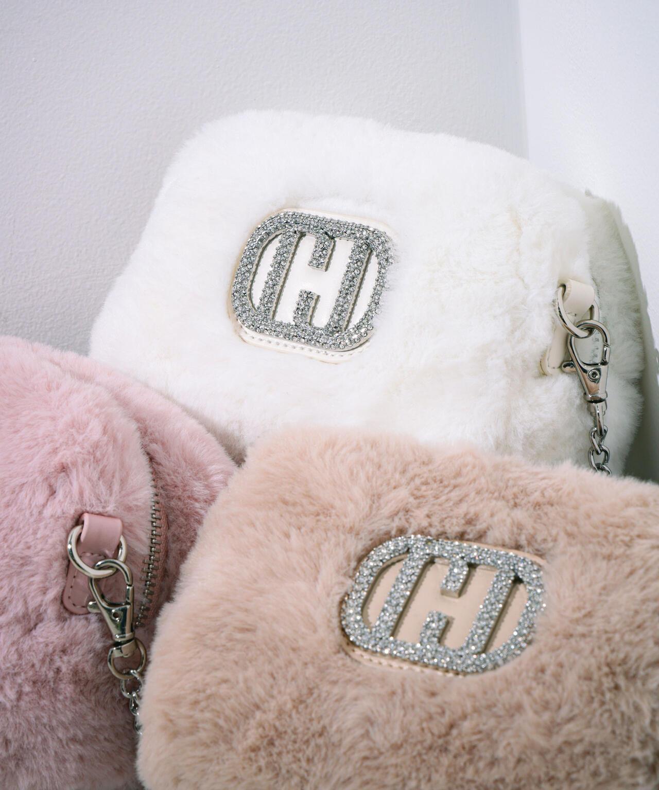 Wink J フェイクファーポシェット