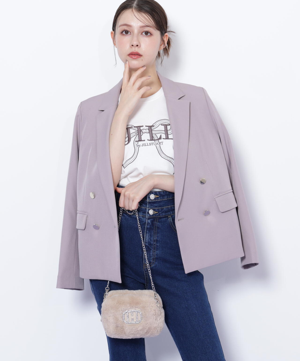 Wink J フェイクファーポシェット